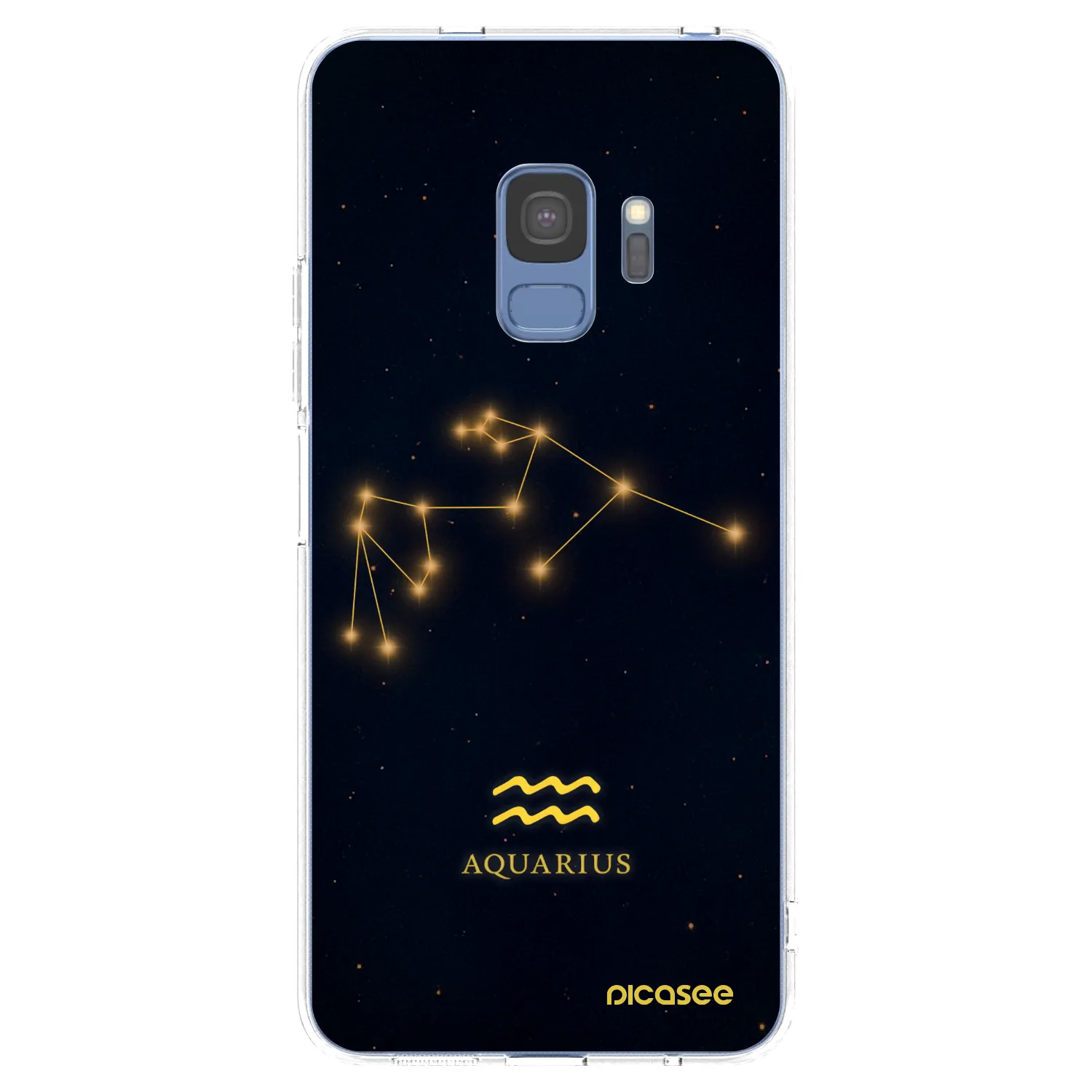 Picasee silikonový průhledný obal pro Samsung Galaxy S9 G960F - AQUARIUS