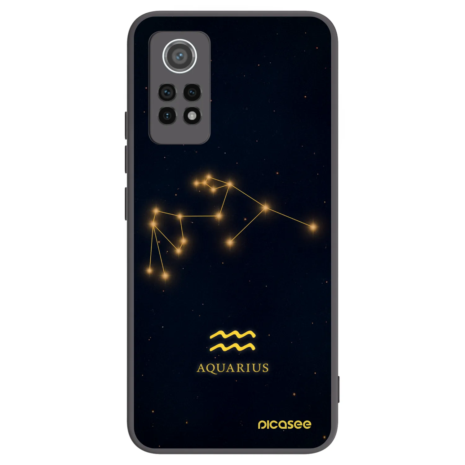 Picasee silikonový černý obal pro Xiaomi Redmi Note 12 Pro 4G - AQUARIUS