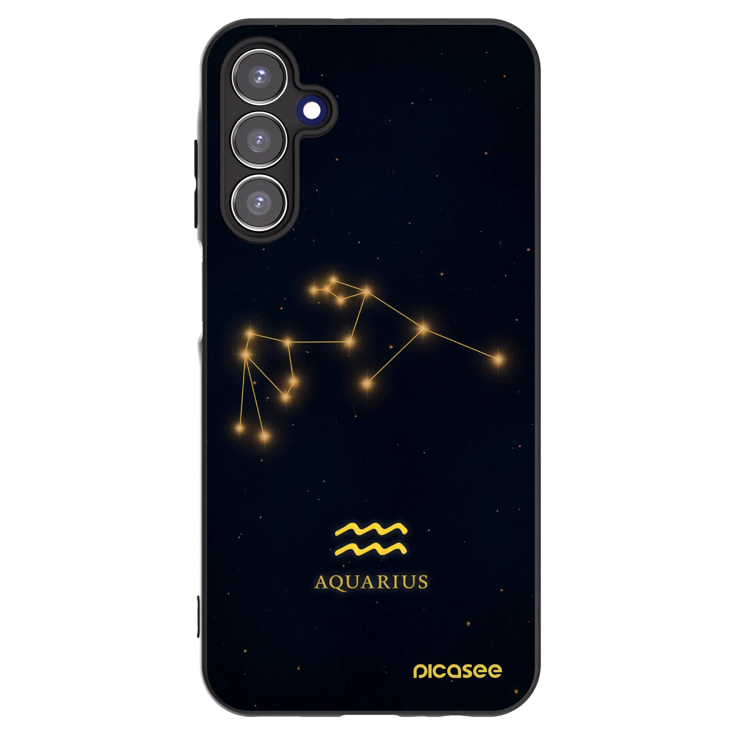 Picasee silikonový černý obal pro Samsung Galaxy A15 A155F 4G - AQUARIUS