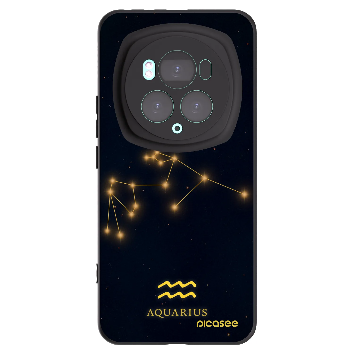 Picasee silikonový černý obal pro Honor Magic6 Pro - AQUARIUS