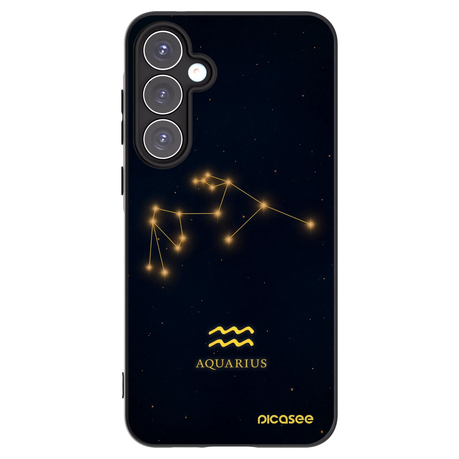 Picasee silikonový černý obal pro Samsung Galaxy A55 5G A556B - AQUARIUS