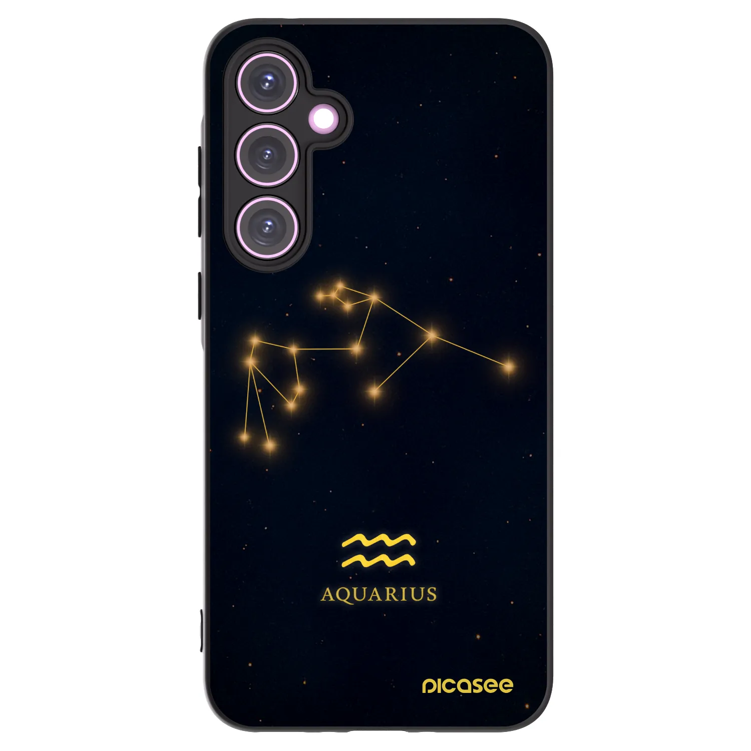Picasee silikonový černý obal pro Samsung Galaxy A35 5G A356B - AQUARIUS