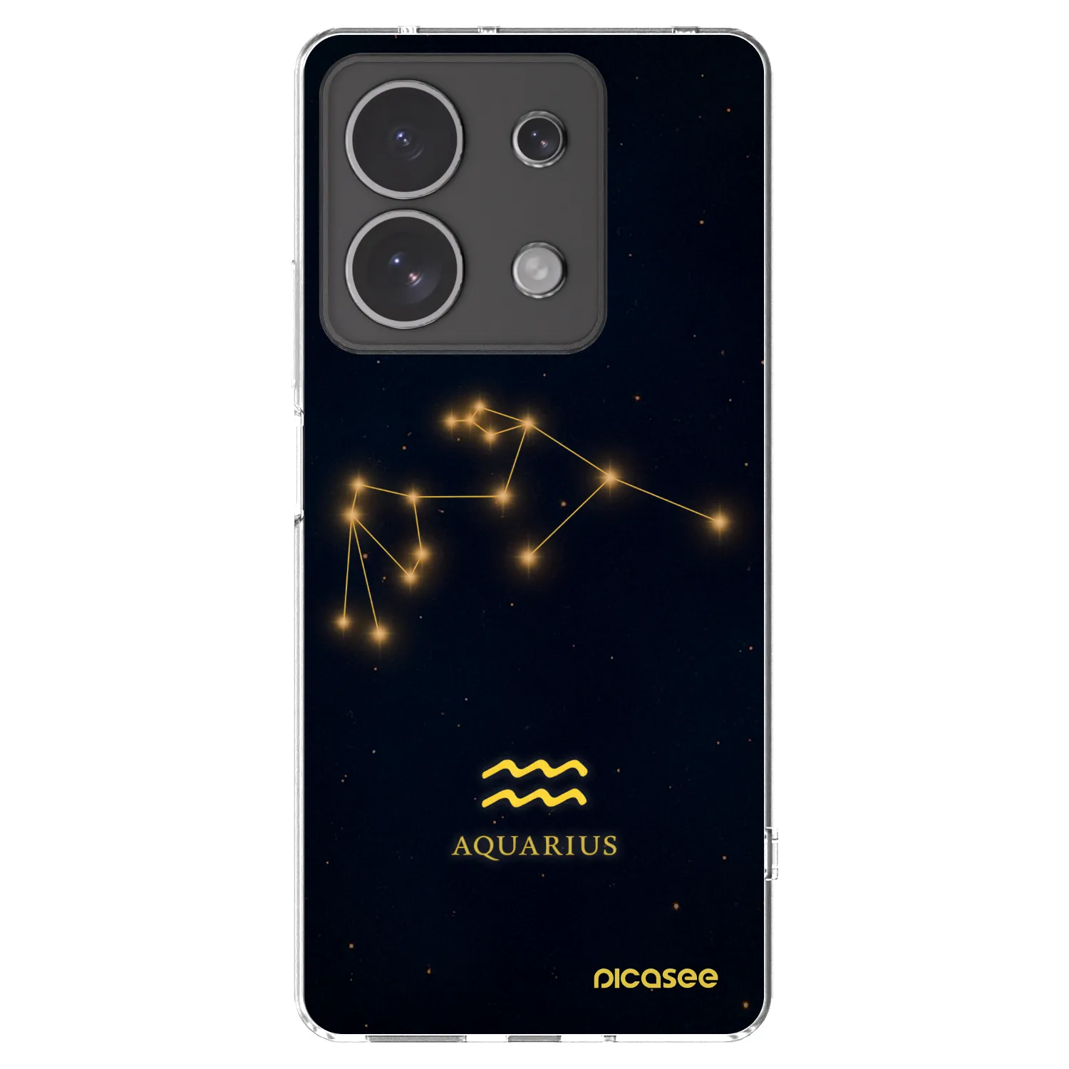 Picasee silikonový průhledný obal pro Xiaomi Redmi Note 13 4G - AQUARIUS