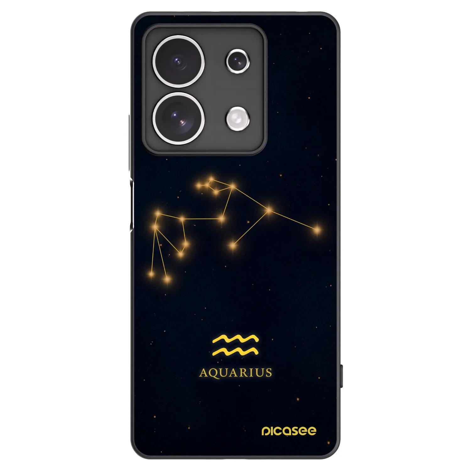 Picasee silikonový černý obal pro Xiaomi Redmi Note 13 4G - AQUARIUS