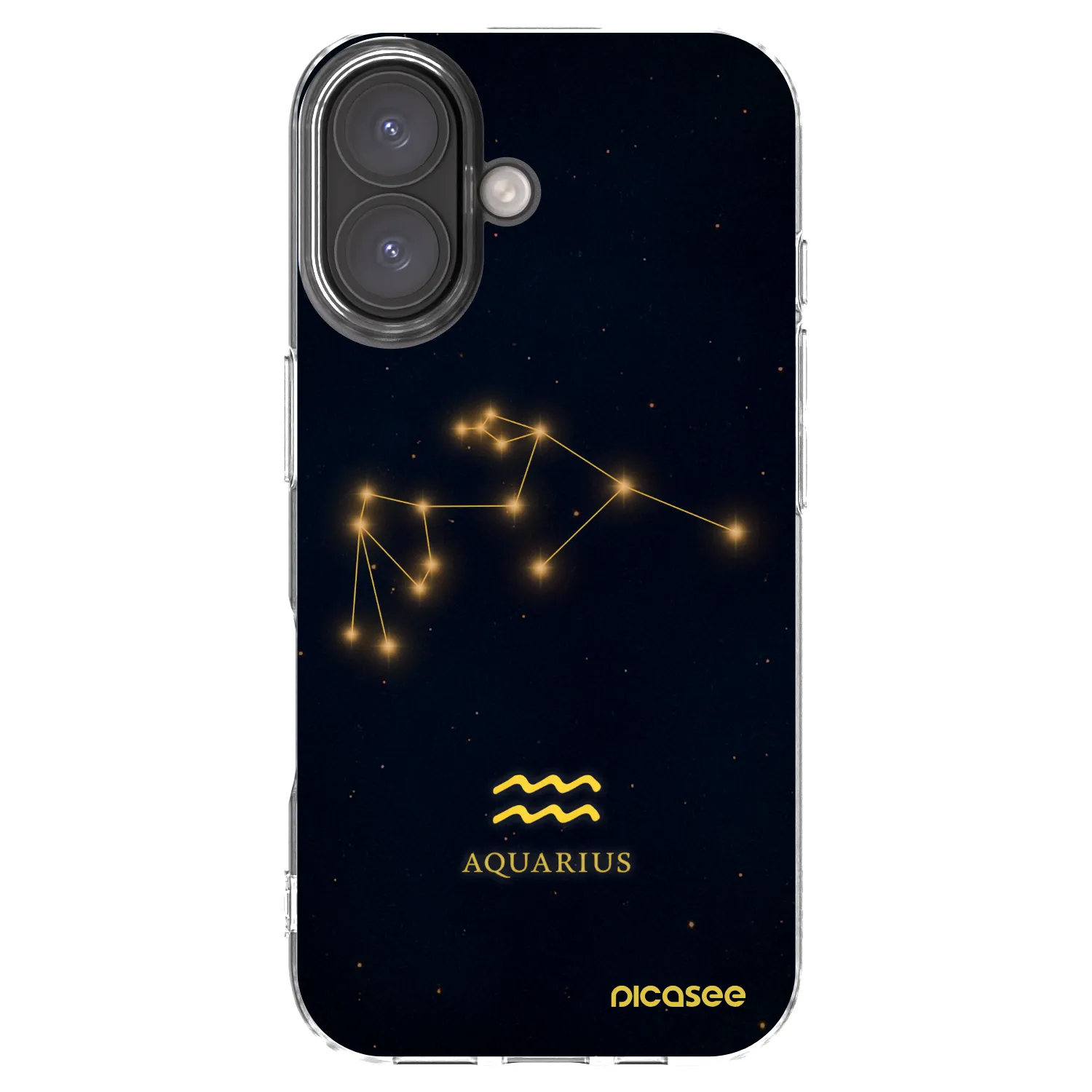 Picasee silikonový průhledný obal pro Apple iPhone 16 - AQUARIUS