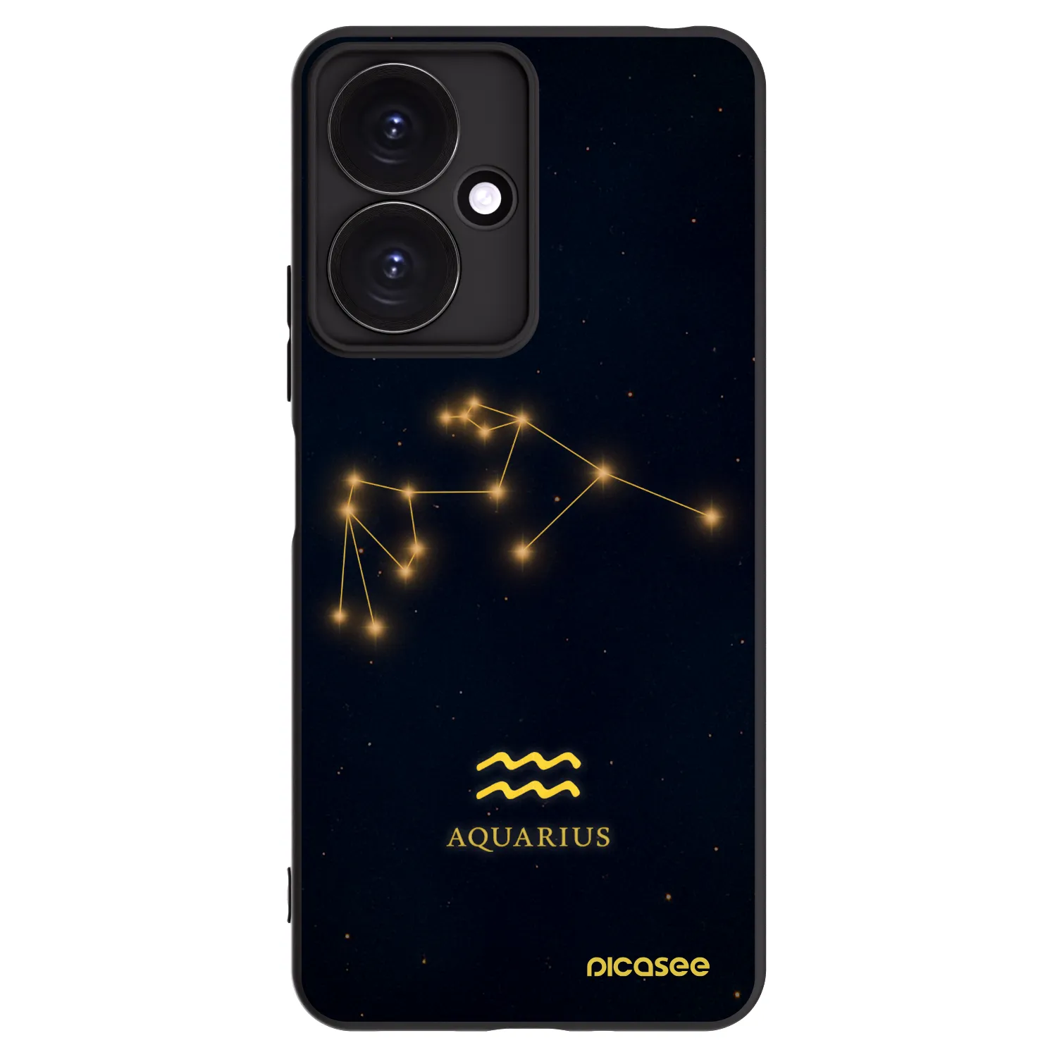 Picasee silikonový černý obal pro Xiaomi Redmi 13C 5G - AQUARIUS