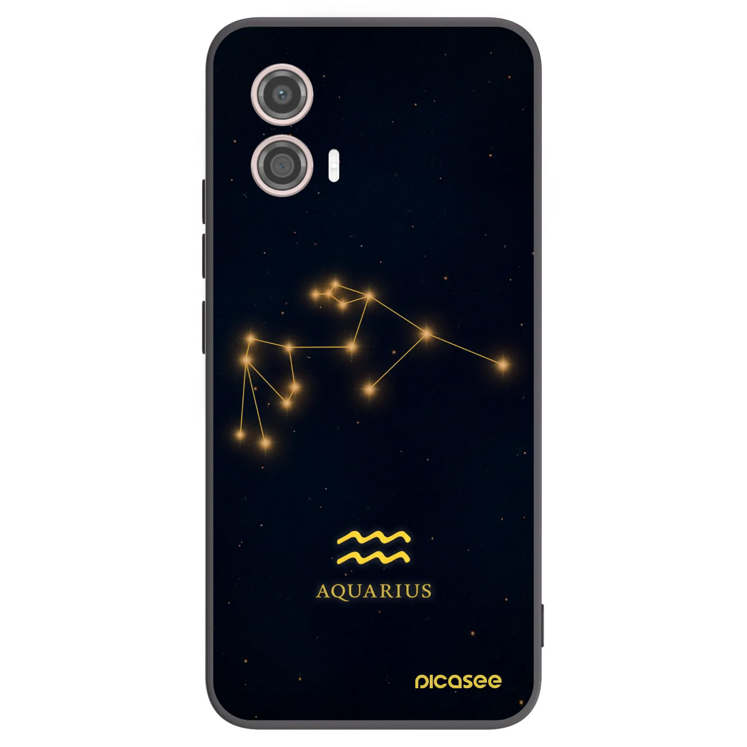 Picasee silikonový černý obal pro Motorola Moto G53 5G - AQUARIUS