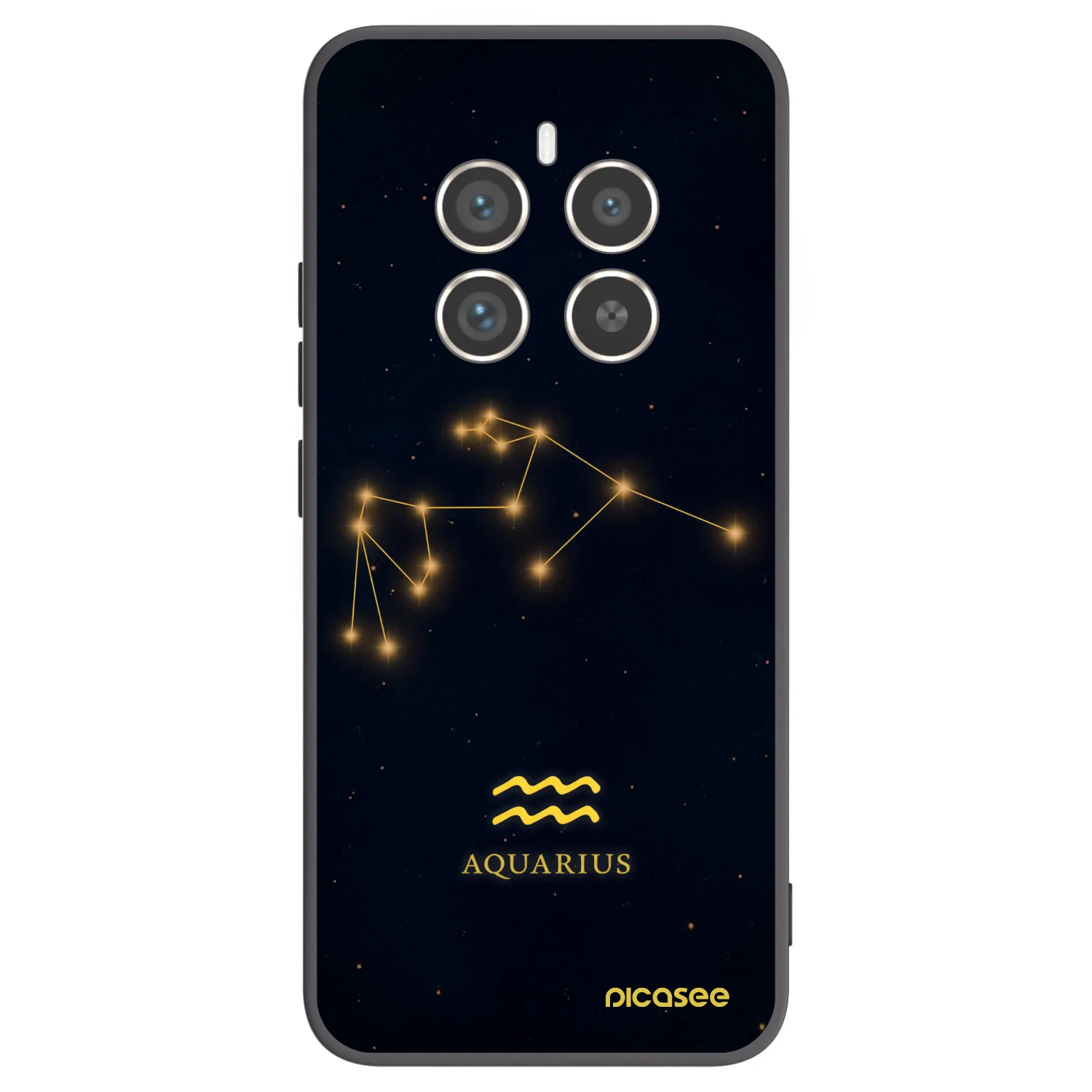 Picasee silikonový černý obal pro Realme 12 Pro 5G - AQUARIUS