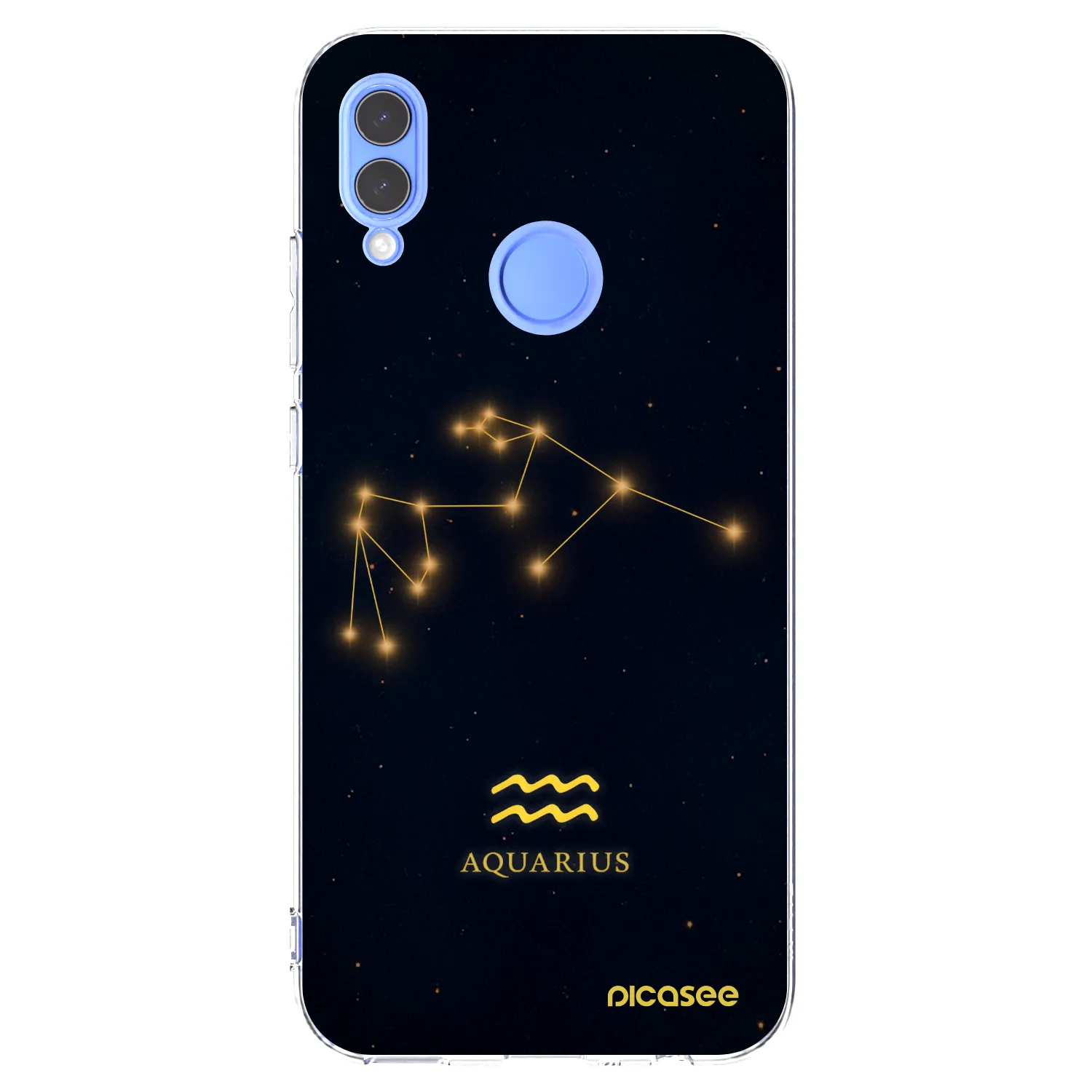 Picasee silikonový průhledný obal pro Huawei P Smart 2019 - AQUARIUS