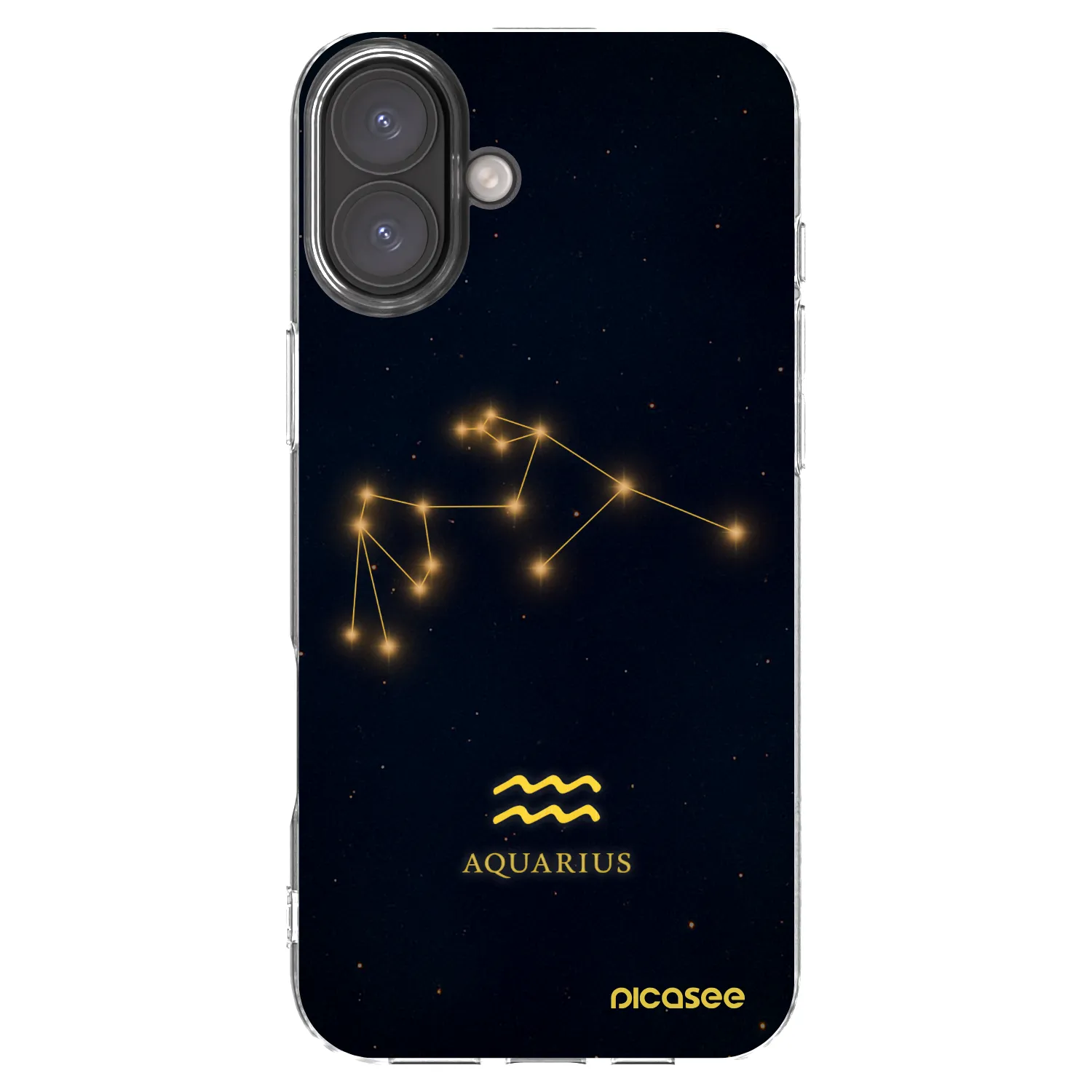 Picasee silikonový průhledný obal pro Apple iPhone 16 Plus - AQUARIUS