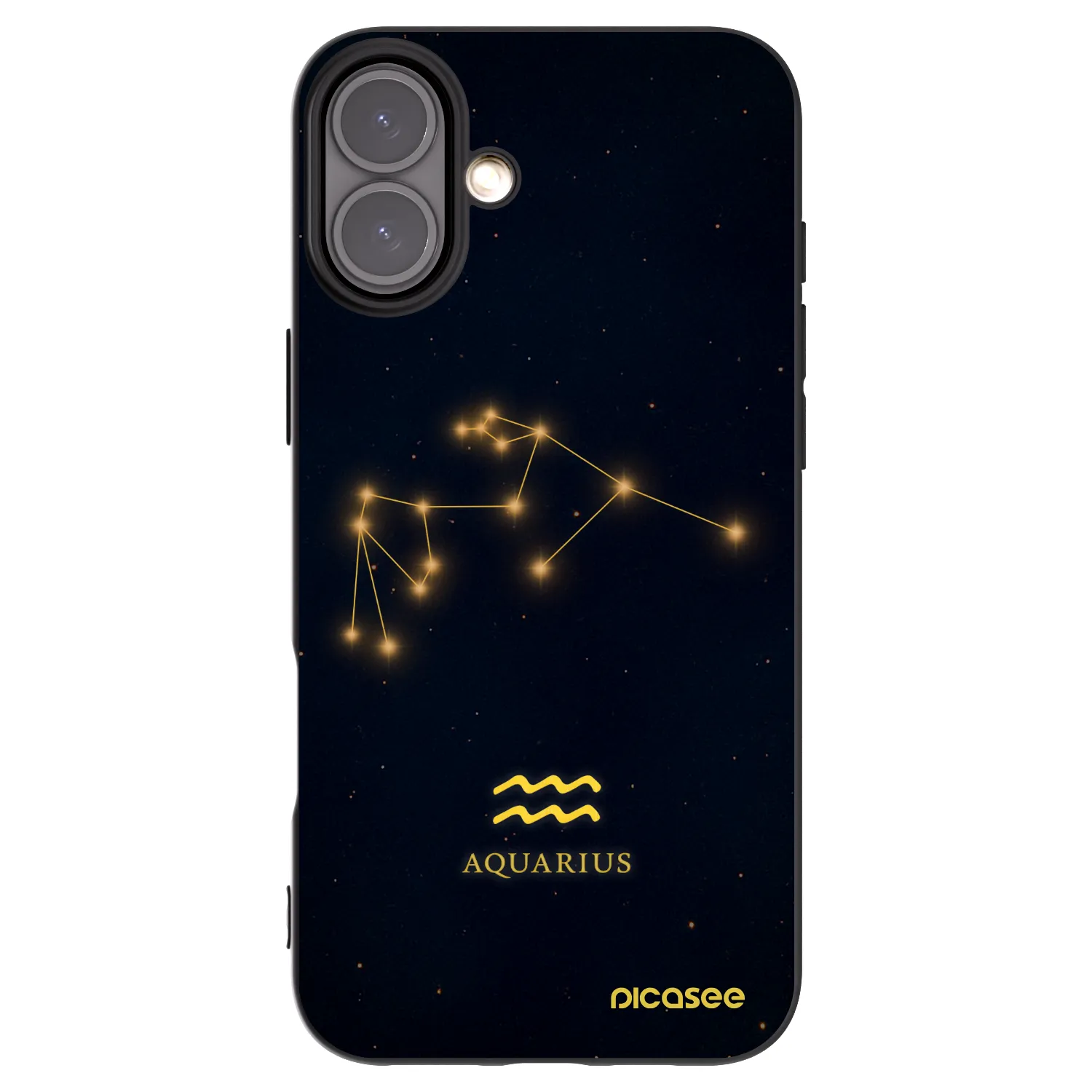 Picasee silikonový černý obal pro Apple iPhone 16 Plus - AQUARIUS