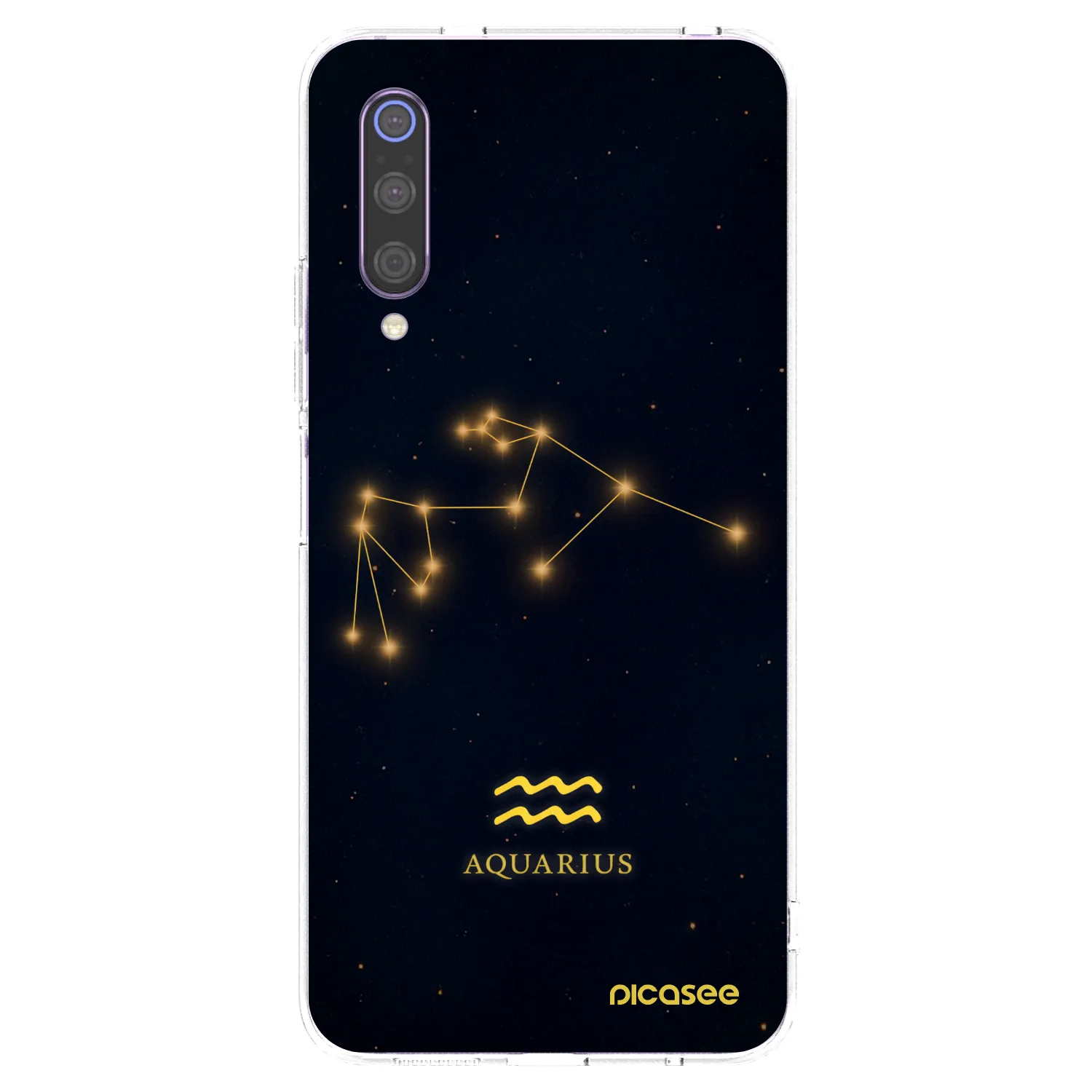 Picasee silikonový průhledný obal pro Xiaomi Mi 9 - AQUARIUS