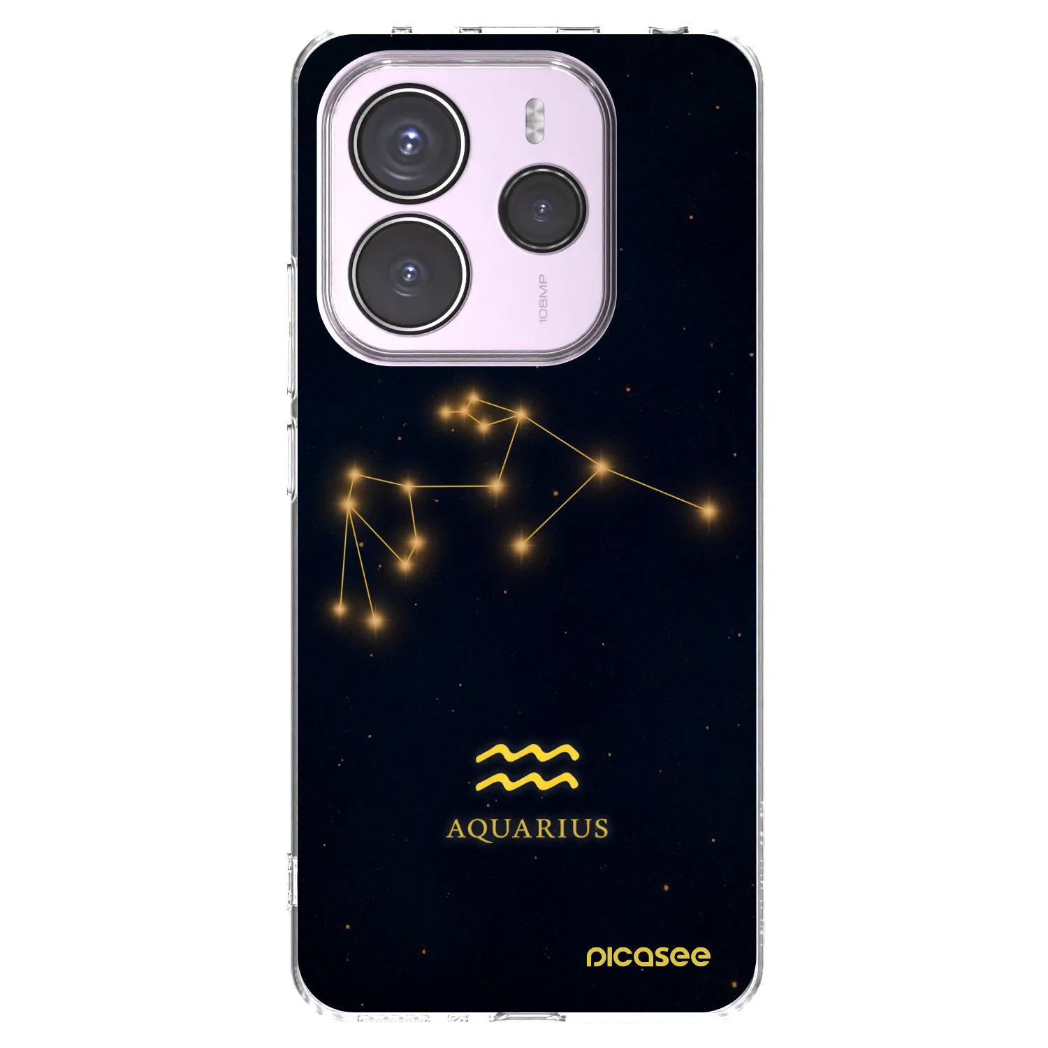 Picasee silikonový průhledný obal pro Xiaomi Redmi Note 14 5G - AQUARIUS