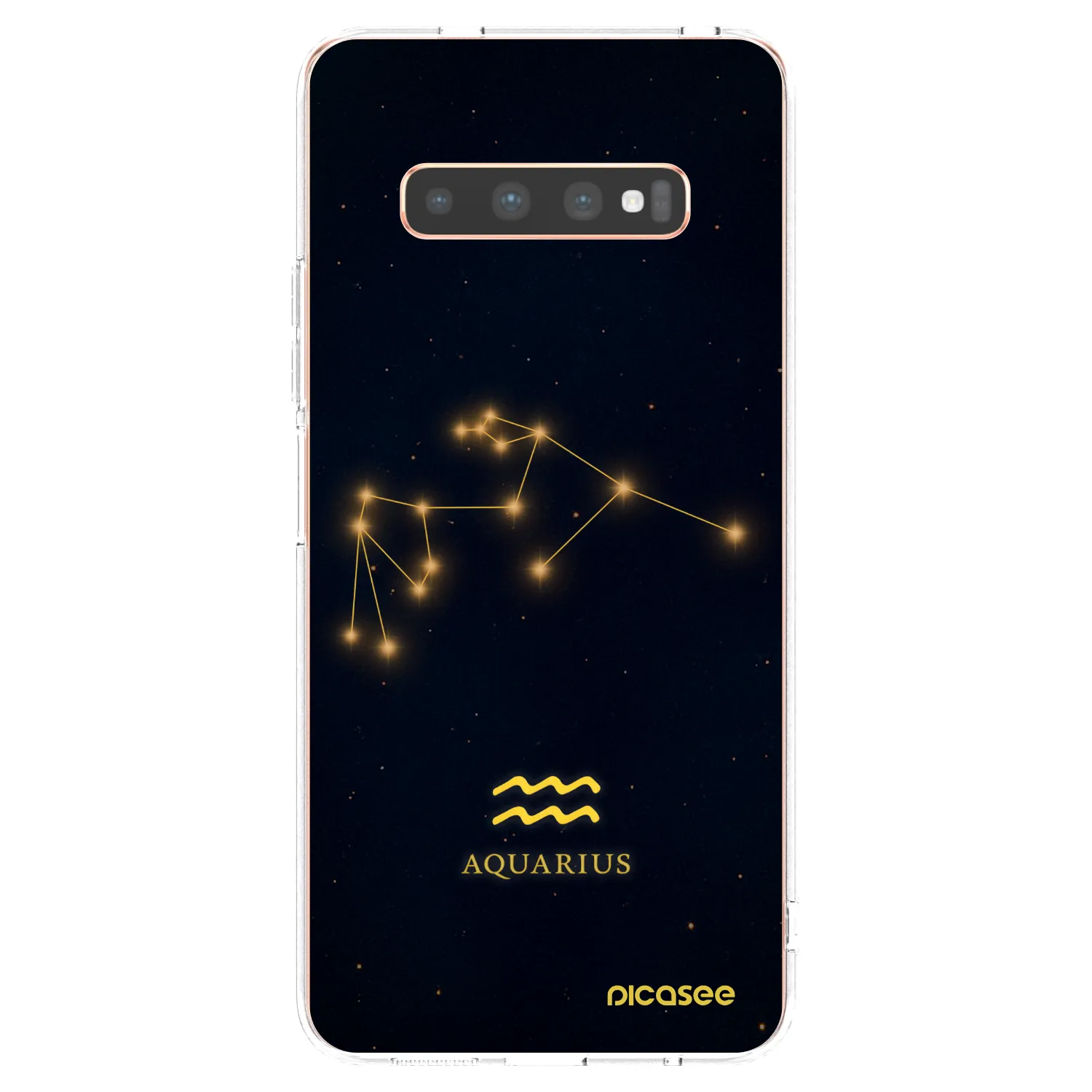 Picasee silikonový průhledný obal pro Samsung Galaxy S10 Plus G975 - AQUARIUS