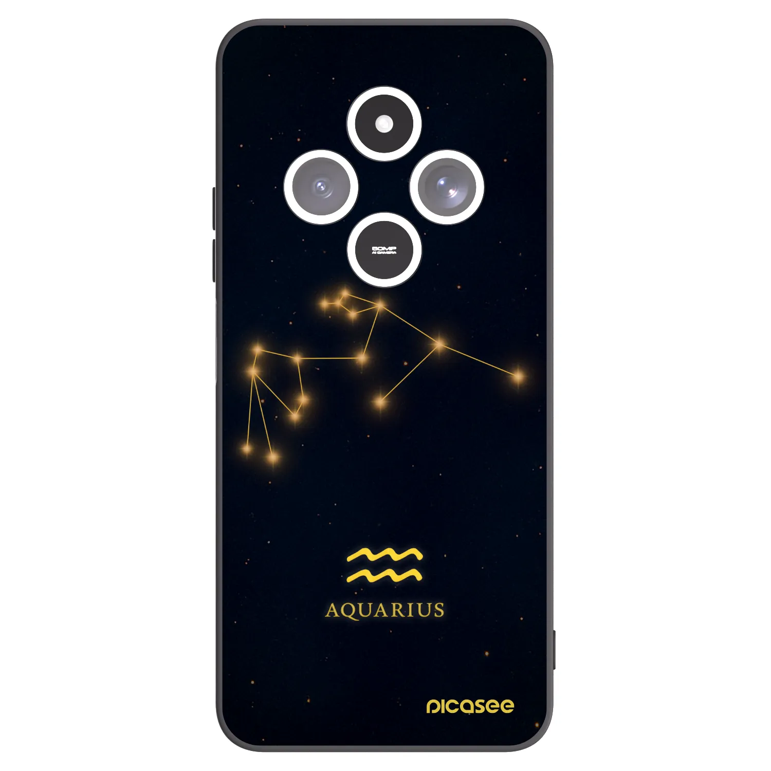 Picasee silikonový černý obal pro Xiaomi Redmi 14C - AQUARIUS