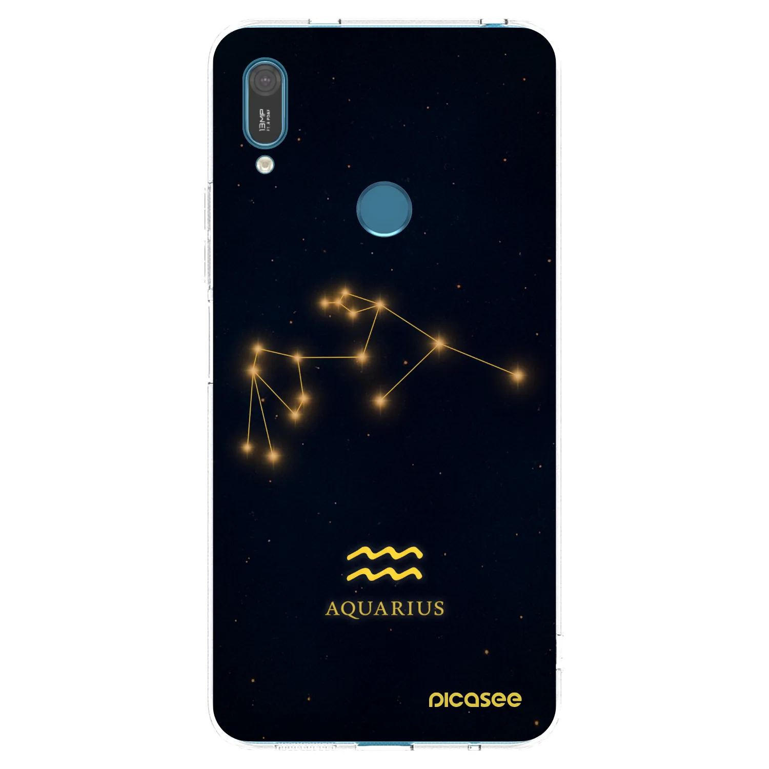 Picasee silikonový průhledný obal pro Huawei Y7 2019 - AQUARIUS