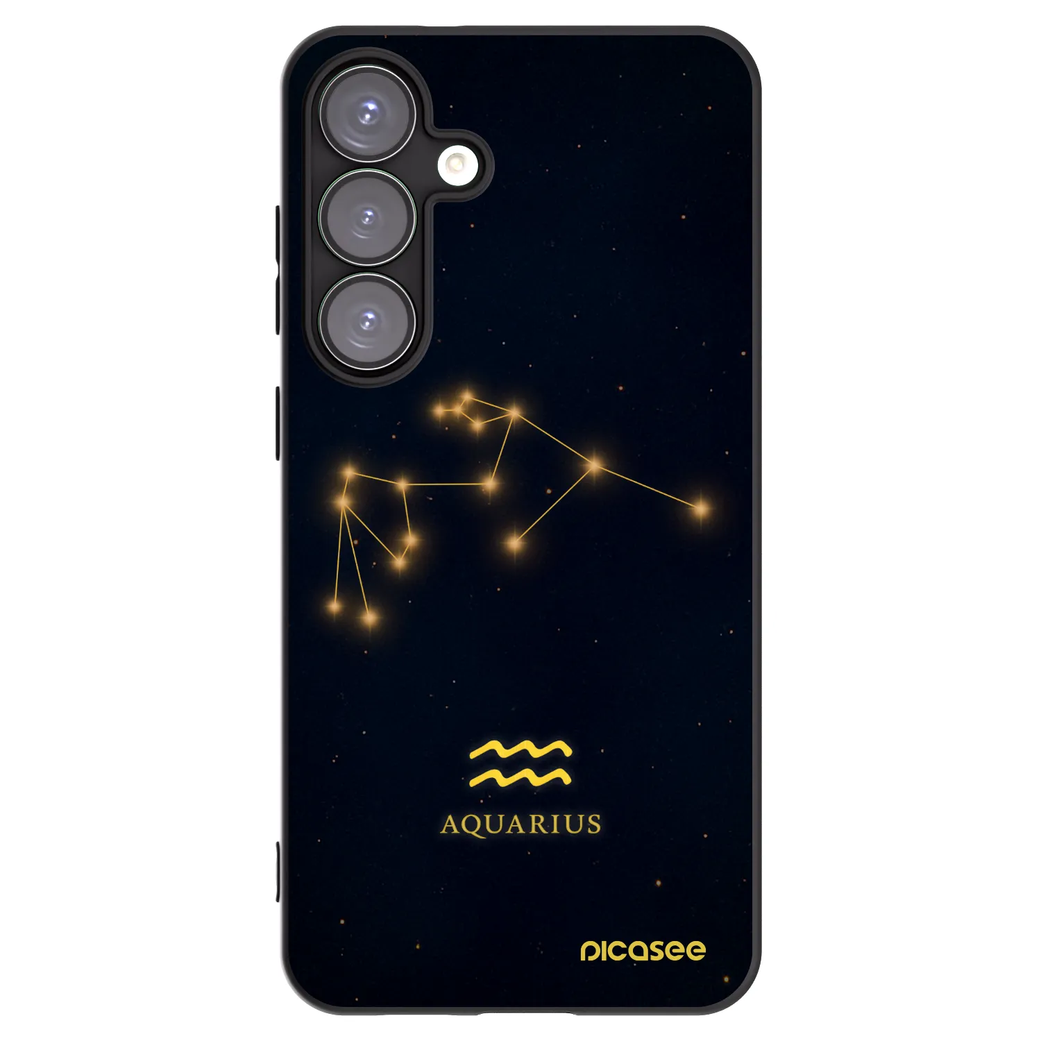 Picasee silikonový černý obal pro Samsung Galaxy S25+ 5G - AQUARIUS