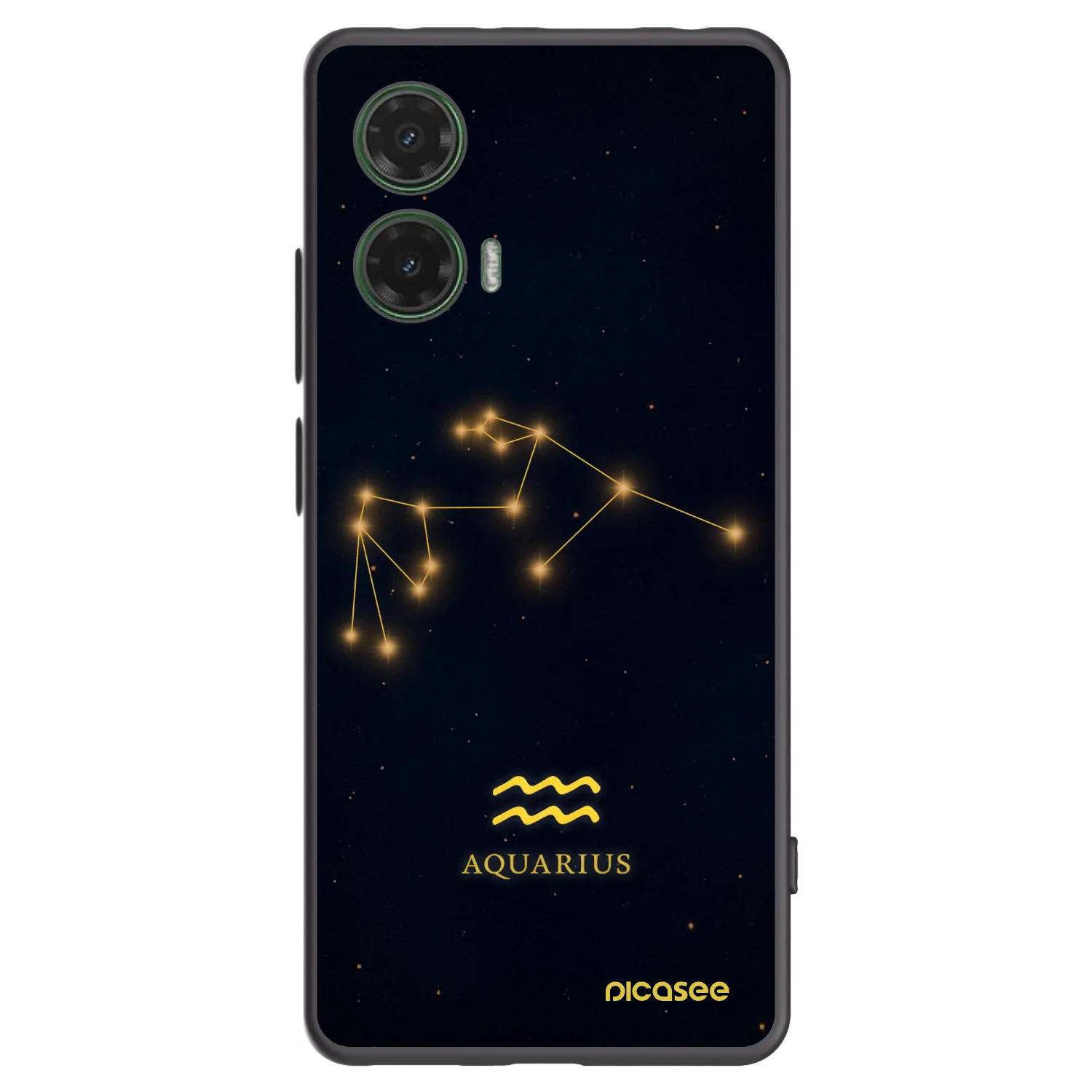 Picasee silikonový černý obal pro Motorola Moto G35 5G - AQUARIUS