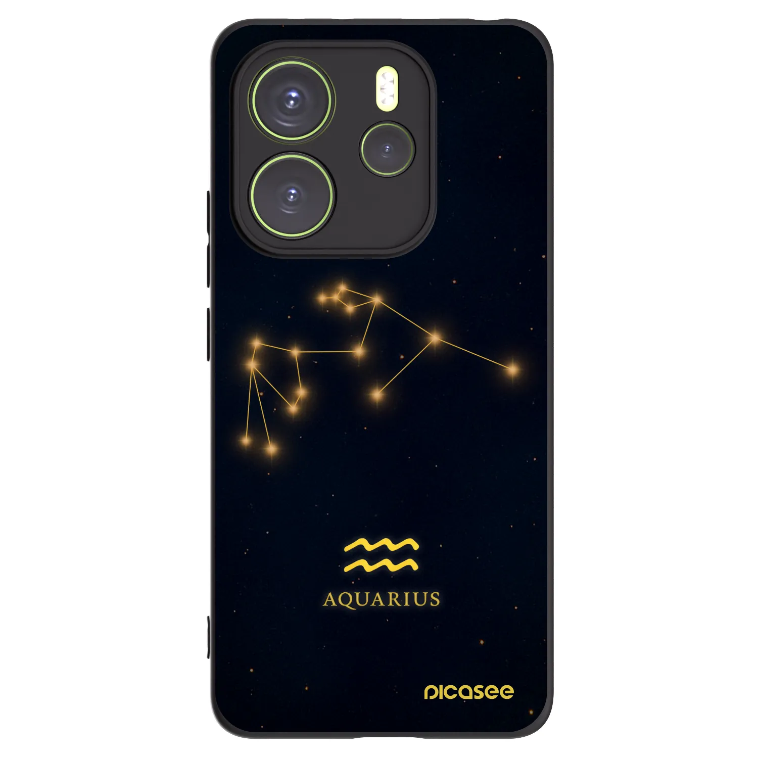Picasee silikonový černý obal pro Xiaomi Redmi Note 14 4G - AQUARIUS