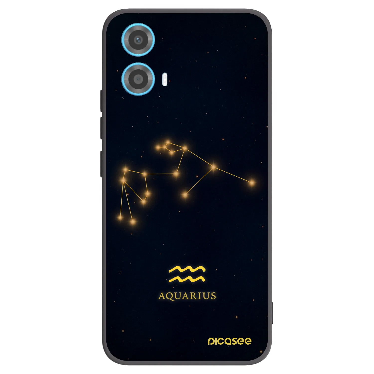 Picasee silikonový černý obal pro Motorola Moto G34 5G - AQUARIUS