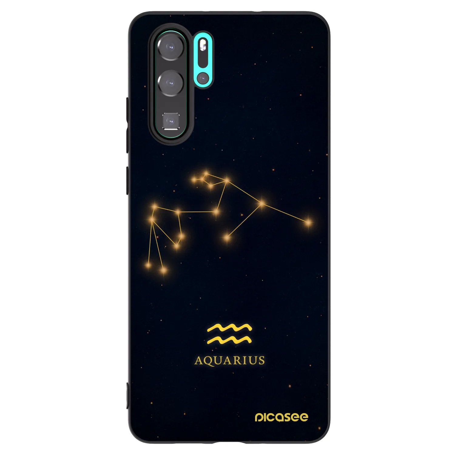 Picasee silikonový černý obal pro Huawei P30 Pro - AQUARIUS