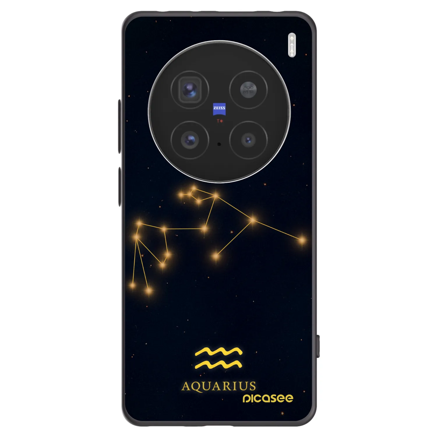 Picasee silikonový černý obal pro Vivo X200 Pro - AQUARIUS