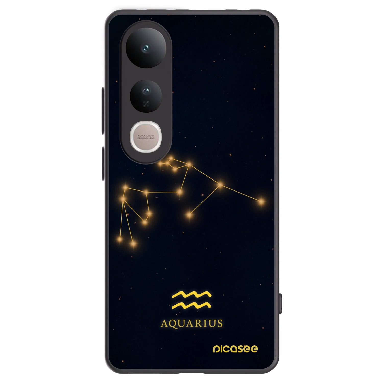Picasee silikonový černý obal pro Vivo V50 Lite 5G - AQUARIUS