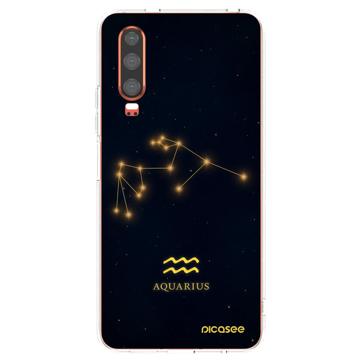 Picasee silikonový průhledný obal pro Huawei P30 - AQUARIUS