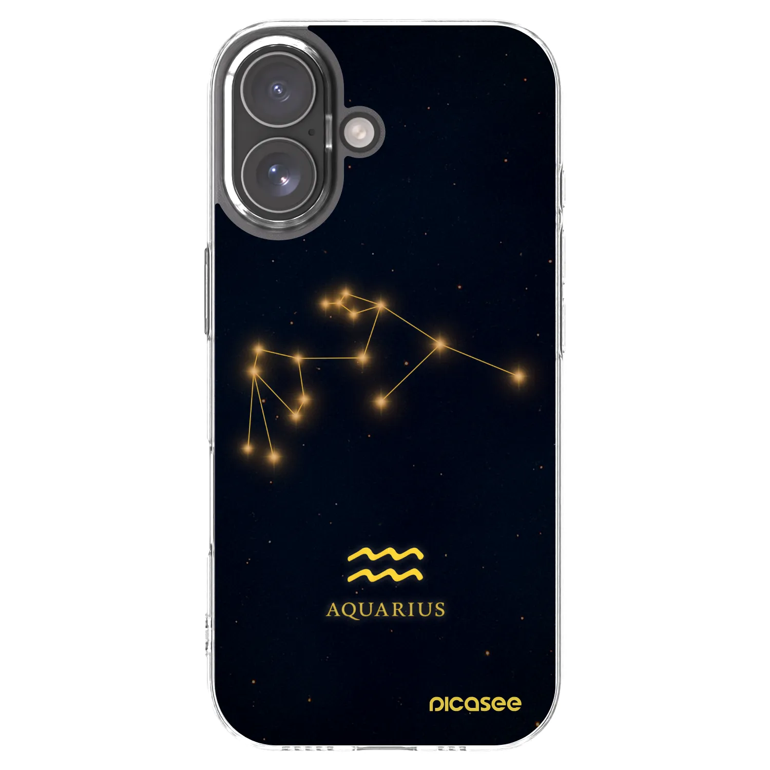 Picasee silikonový průhledný obal pro Apple iPhone 17 - AQUARIUS