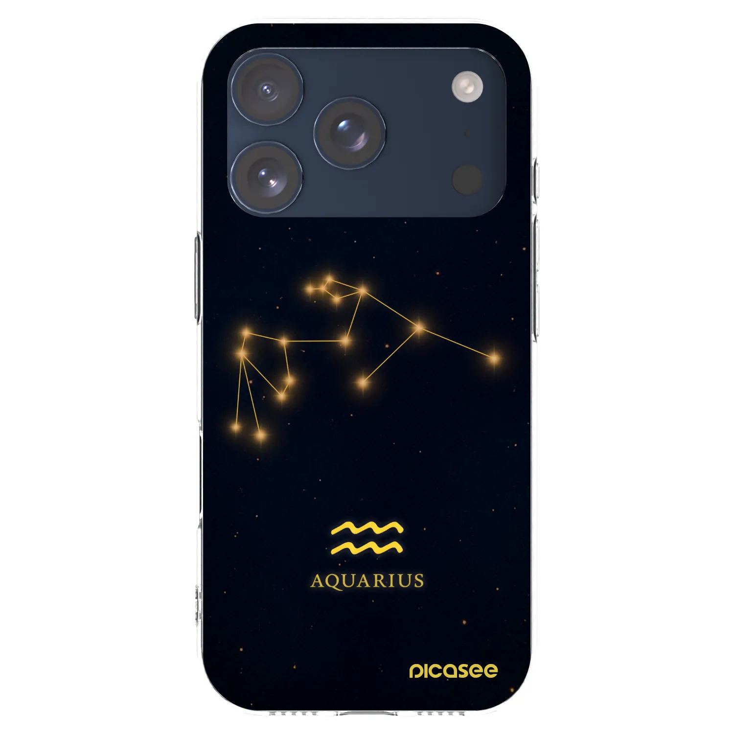 Picasee silikonový průhledný obal pro Apple iPhone 17 Pro - AQUARIUS
