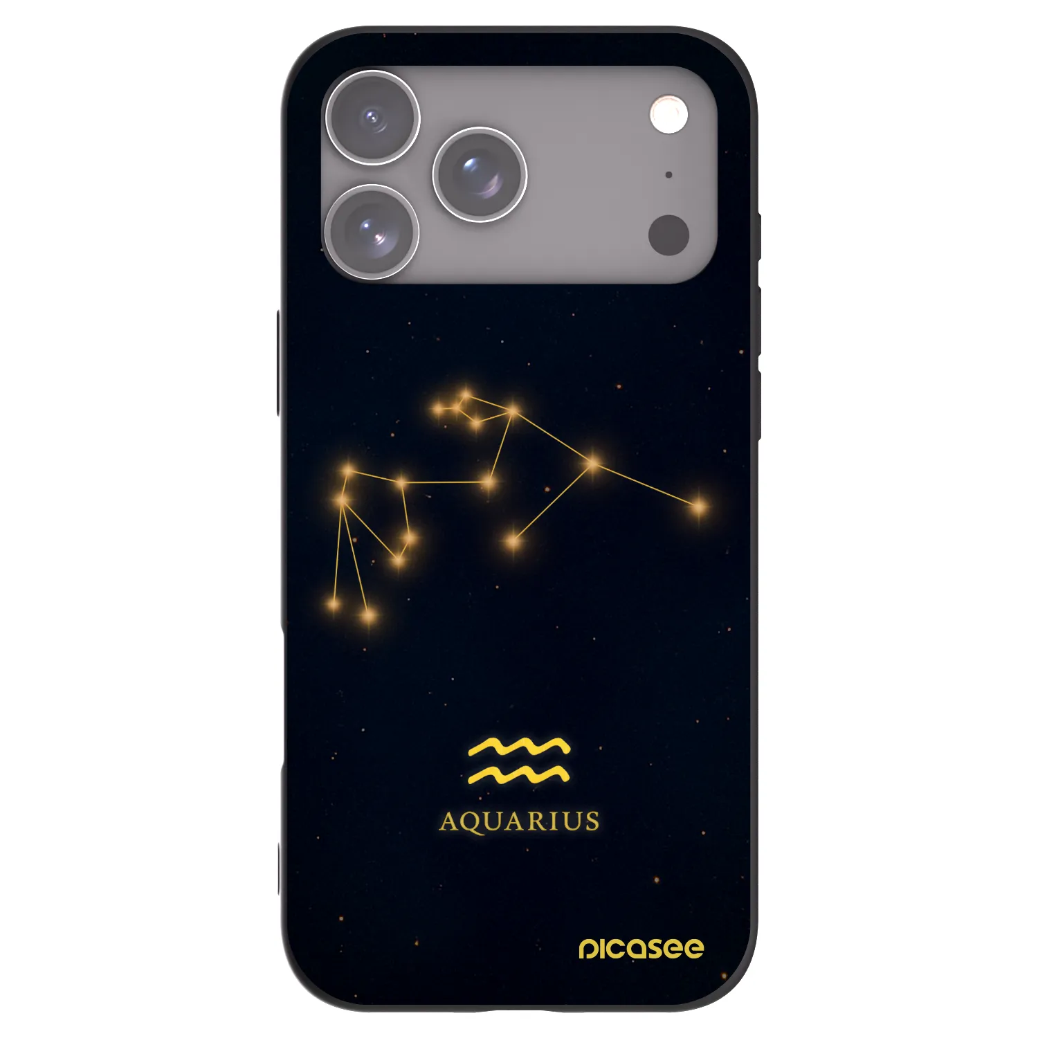 Picasee silikonový černý obal pro Apple iPhone 17 Pro Max - AQUARIUS