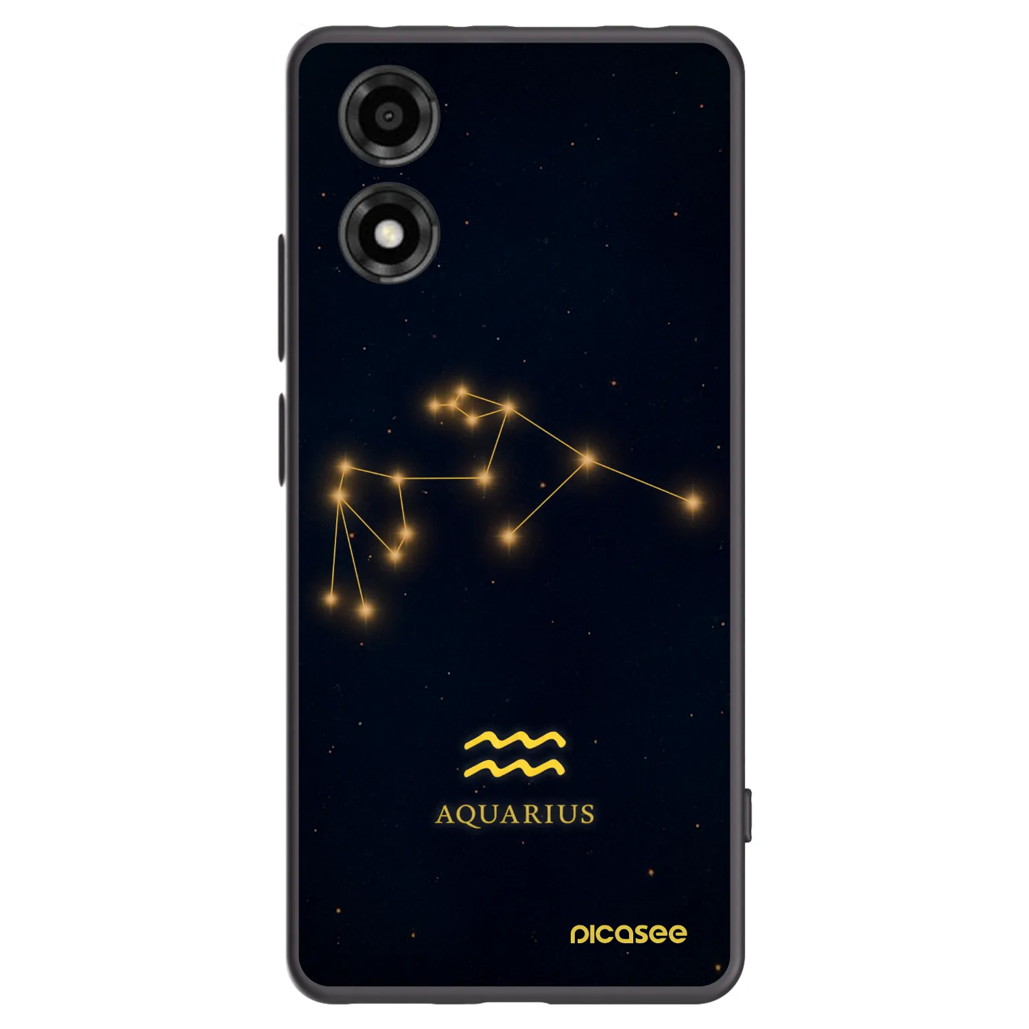 Picasee silikonový černý obal pro Motorola Moto E14 - AQUARIUS