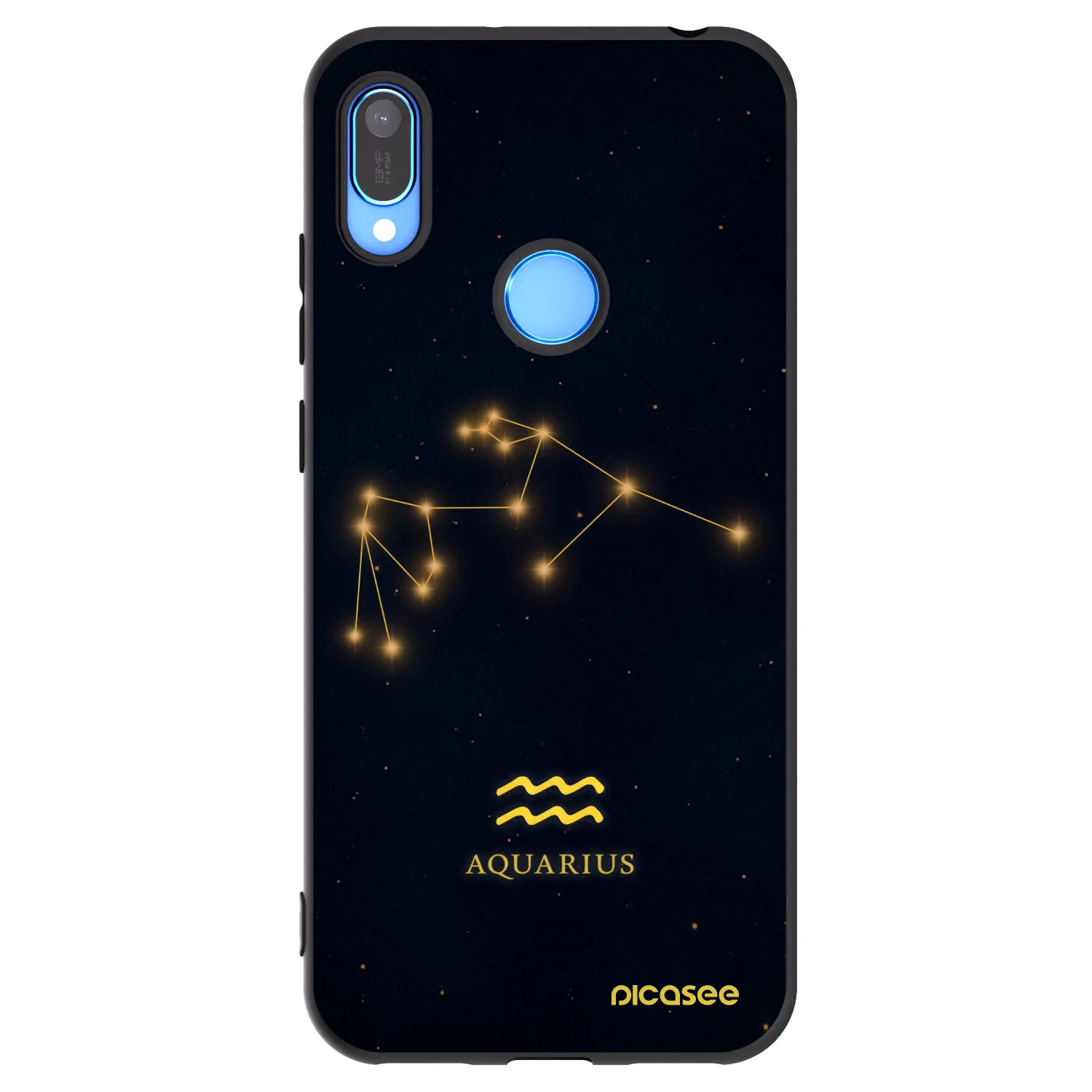 Picasee silikonový černý obal pro Huawei Y6 2019 - AQUARIUS
