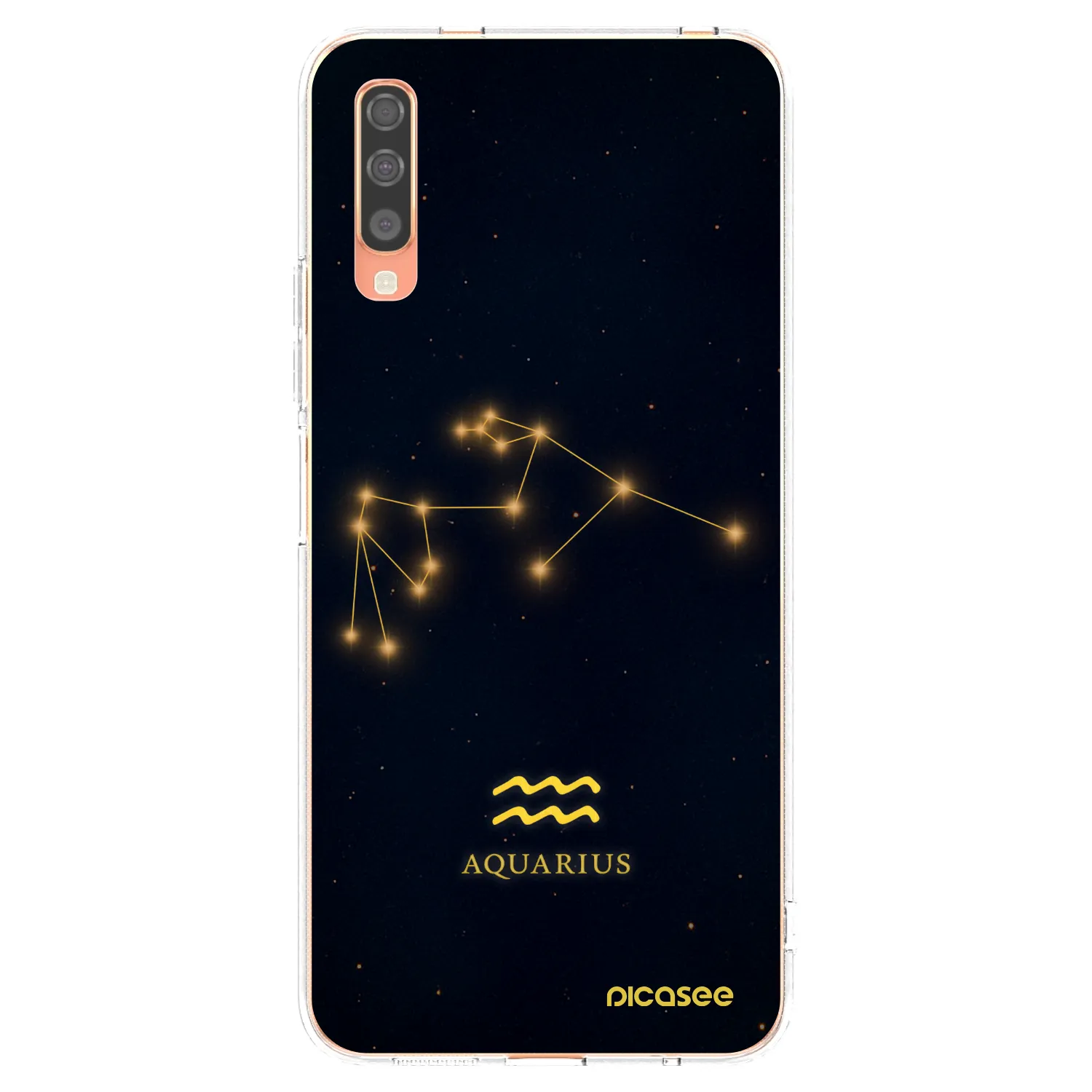 Picasee silikonový průhledný obal pro Samsung Galaxy A70 A705F - AQUARIUS