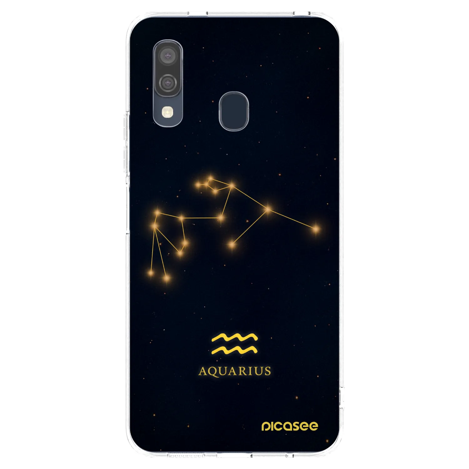 Picasee silikonový průhledný obal pro Samsung Galaxy A40 A405F - AQUARIUS