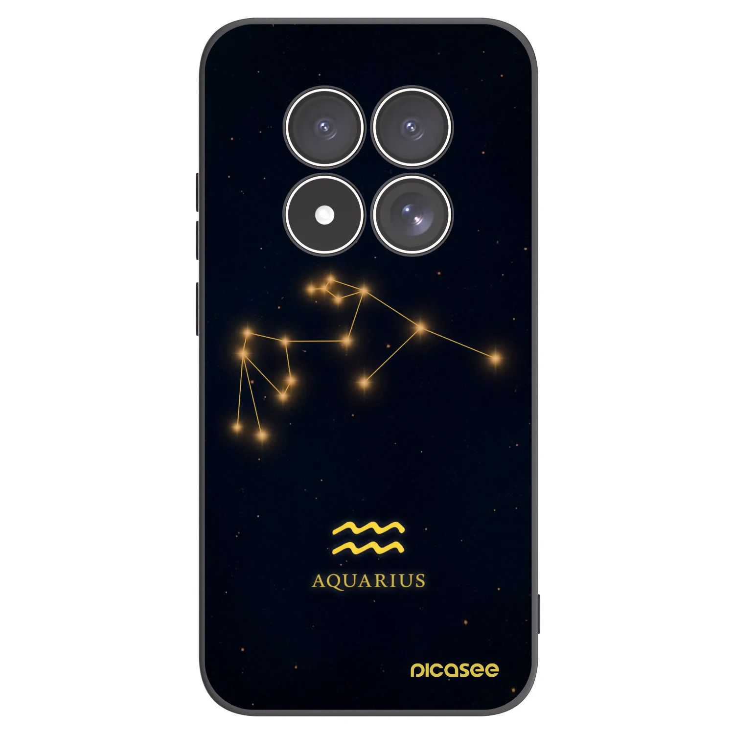 Picasee silikonový černý obal pro Xiaomi Redmi Note 15 Pro 4G - AQUARIUS
