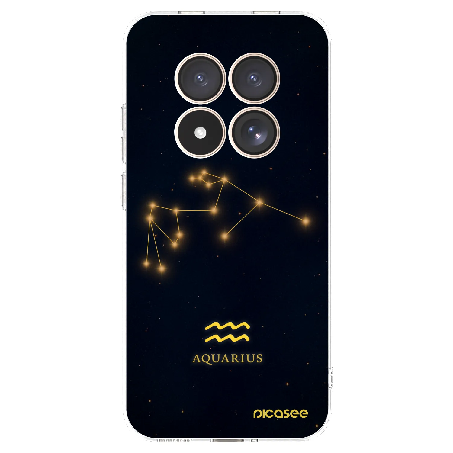 Picasee silikonový průhledný obal pro Xiaomi Redmi Note 15 Pro 4G - AQUARIUS