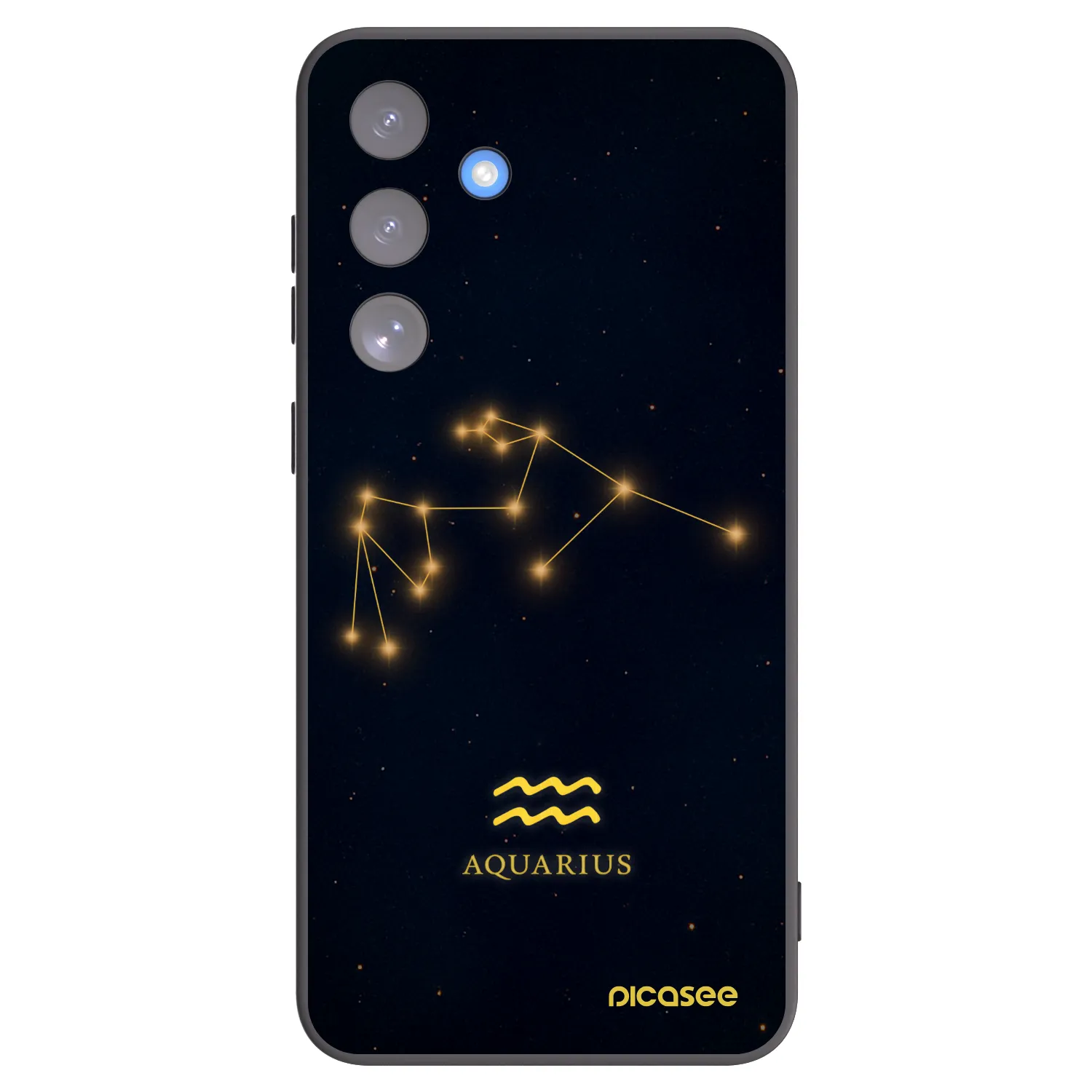 Picasee silikonový černý obal pro Samsung Galaxy S25 FE 5G - AQUARIUS