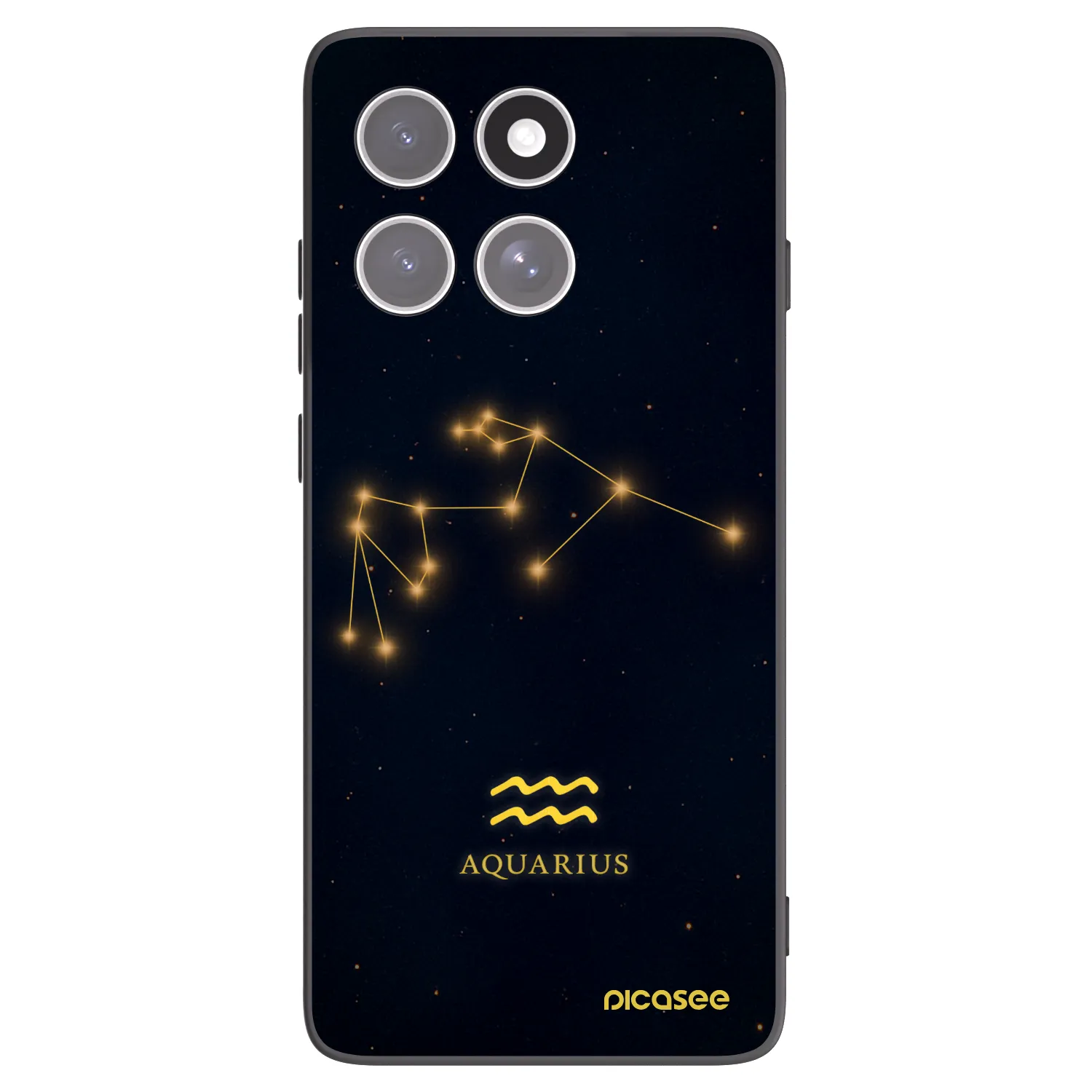 Picasee silikonový černý obal pro Motorola Edge 60 Fusion - AQUARIUS