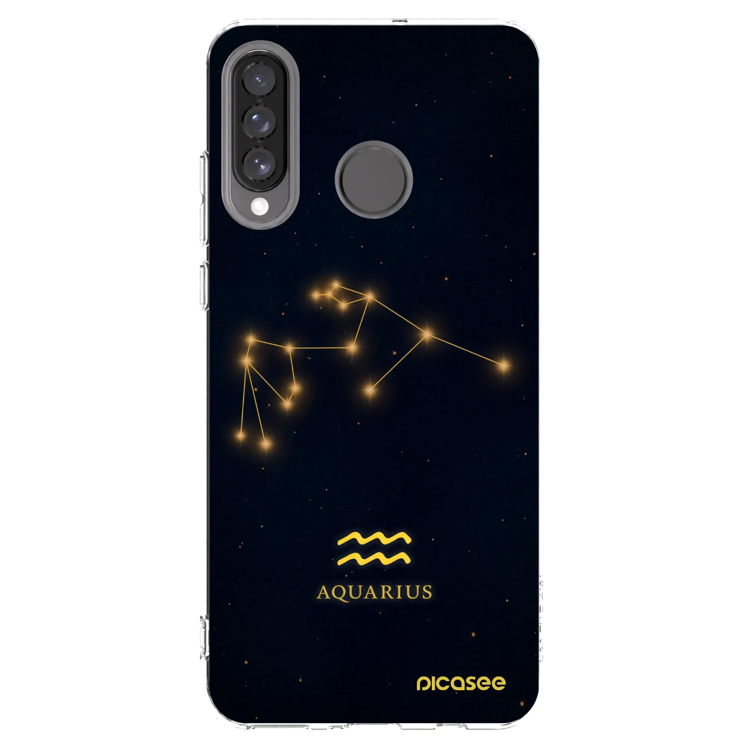 Picasee silikonový průhledný obal pro Huawei P30 Lite - AQUARIUS