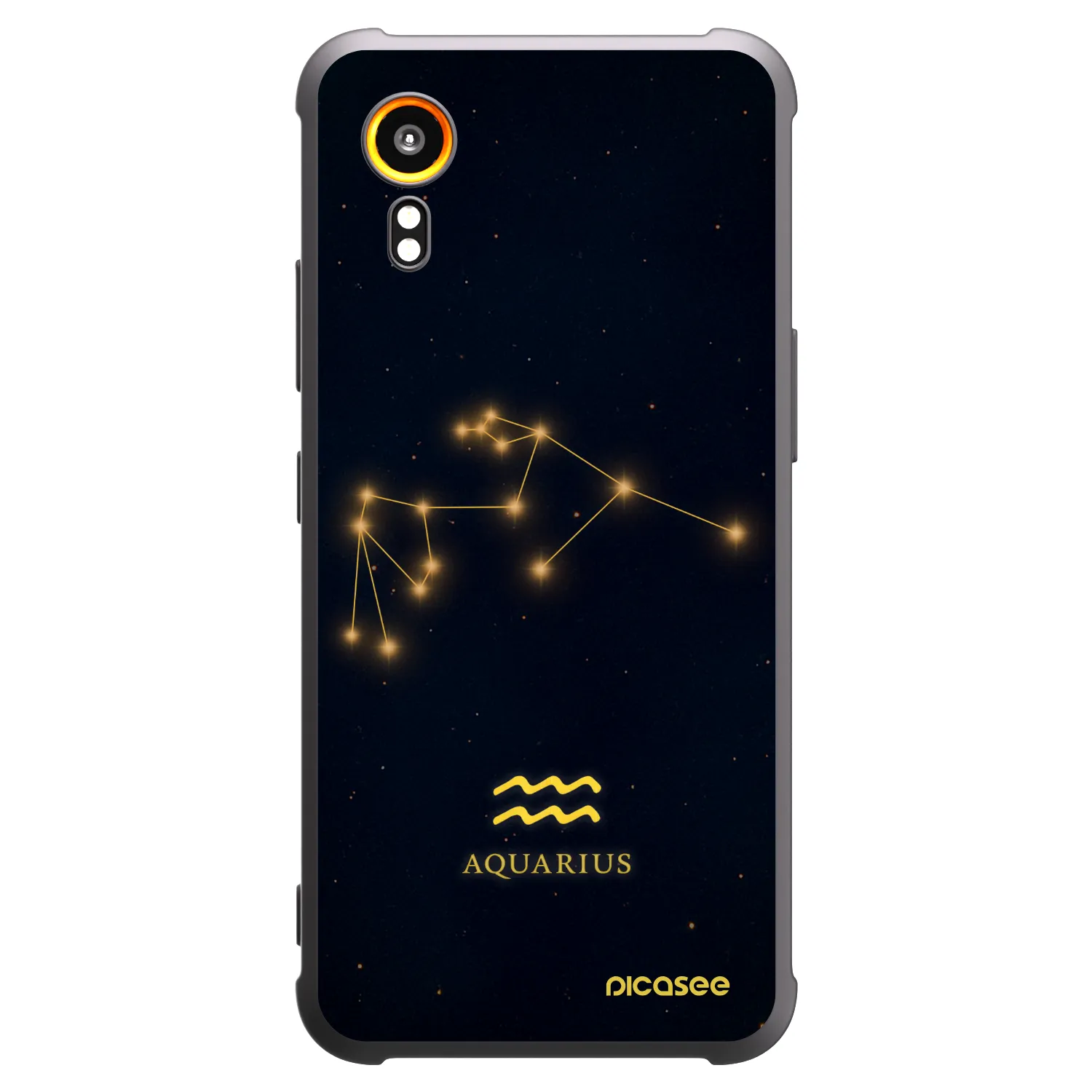 Picasee silikonový černý obal pro Samsung Galaxy Xcover 7 - AQUARIUS