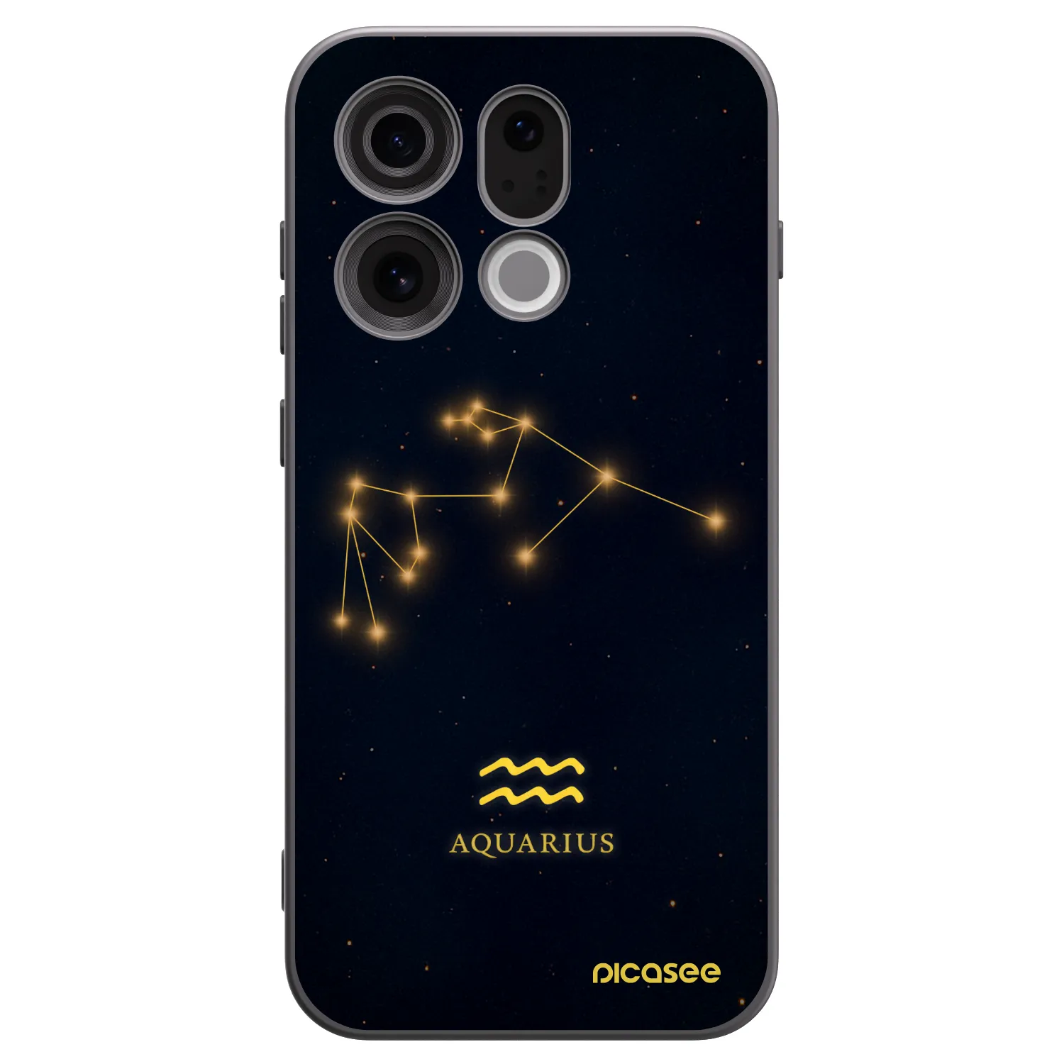 Picasee silikonový černý obal pro OPPO Find X9 - AQUARIUS