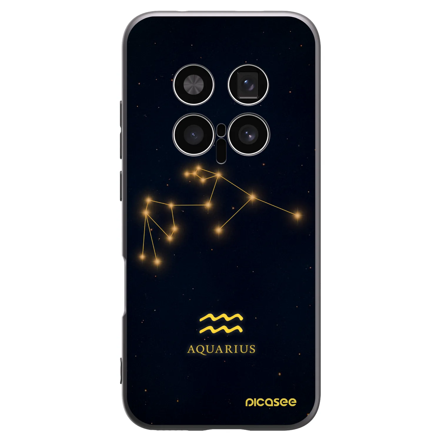 Picasee silikonový černý obal pro Honor Magic8 Pro 5G - AQUARIUS