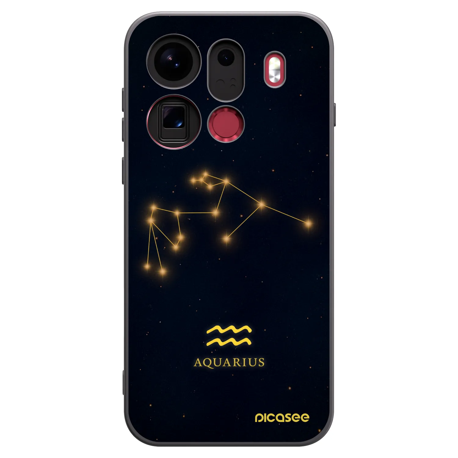Picasee silikonový černý obal pro OPPO Find X9 Pro - AQUARIUS