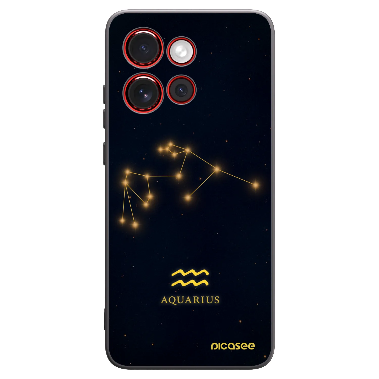 Picasee silikonový černý obal pro Motorola Edge 60 Neo 5G - AQUARIUS
