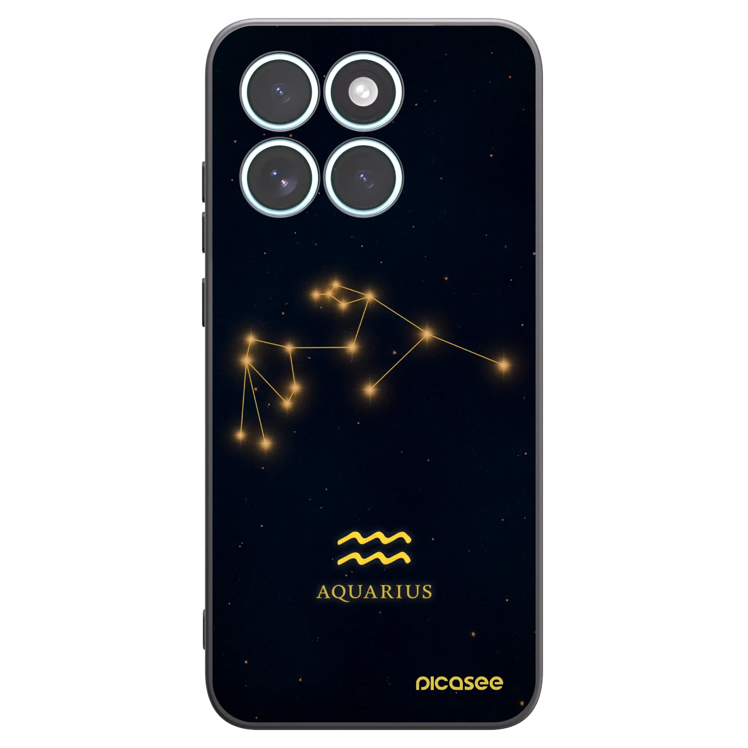 Picasee silikonový černý obal pro Motorola Edge 70 Fusion - AQUARIUS