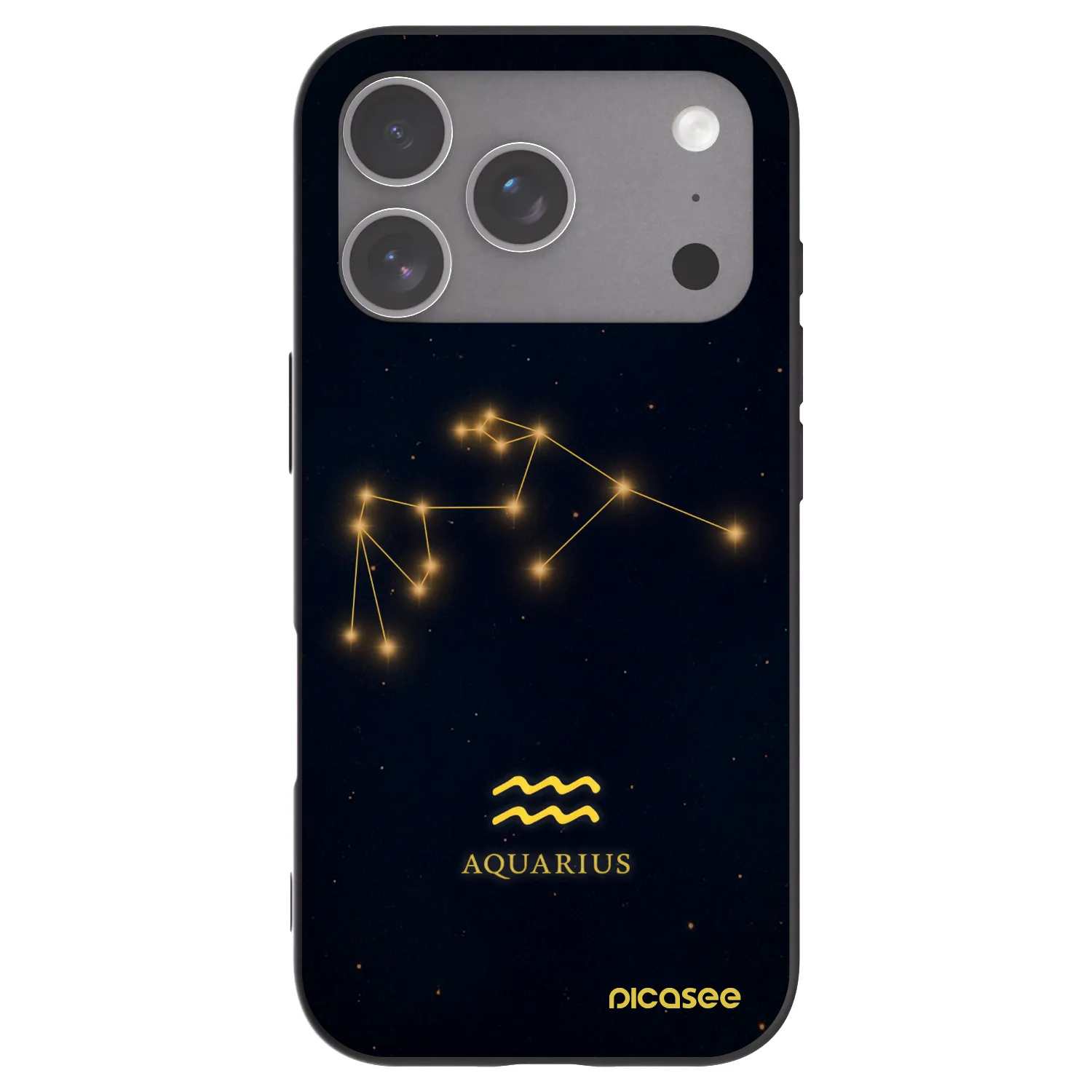 Picasee silikonový černý obal pro Apple iPhone 18 Pro - AQUARIUS