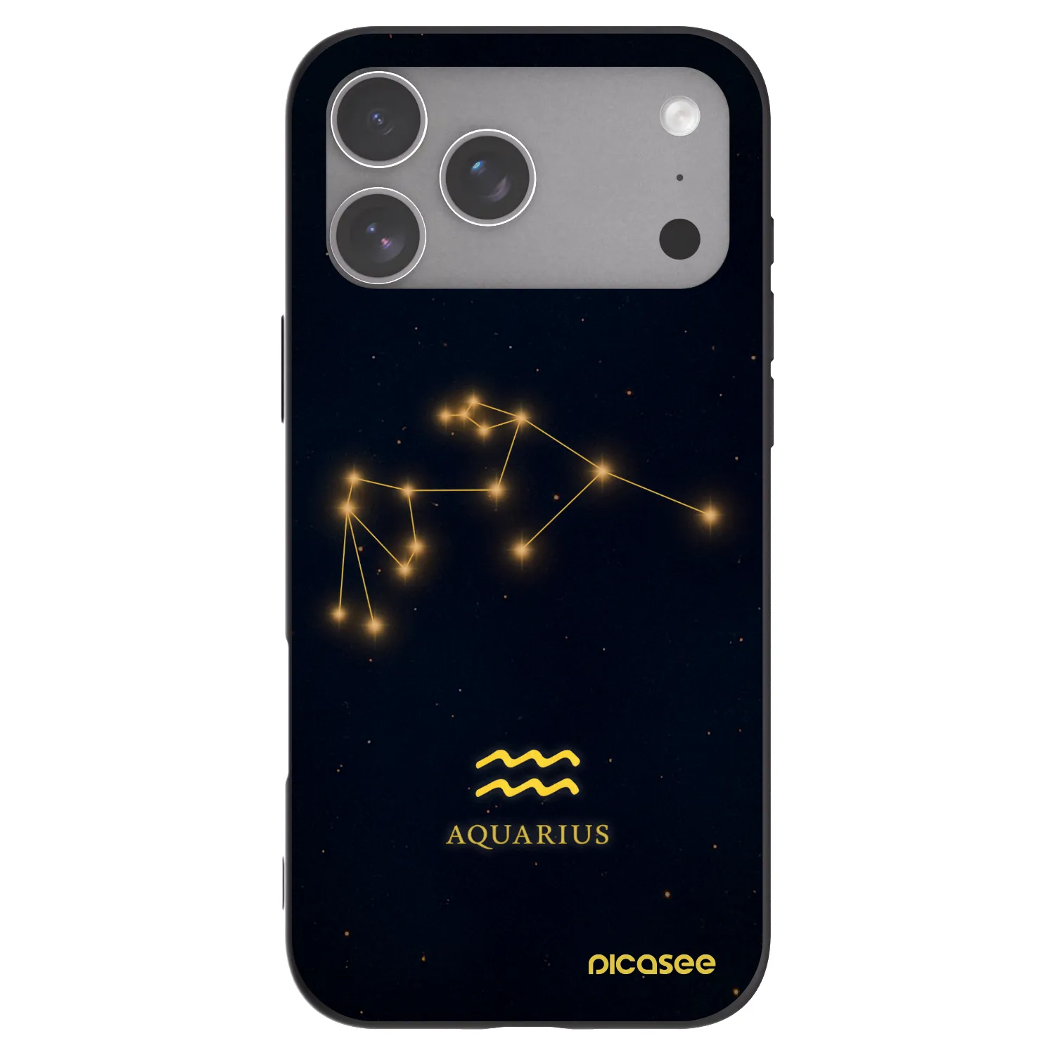 Picasee silikonový černý obal pro Apple iPhone 18 Pro Max - AQUARIUS
