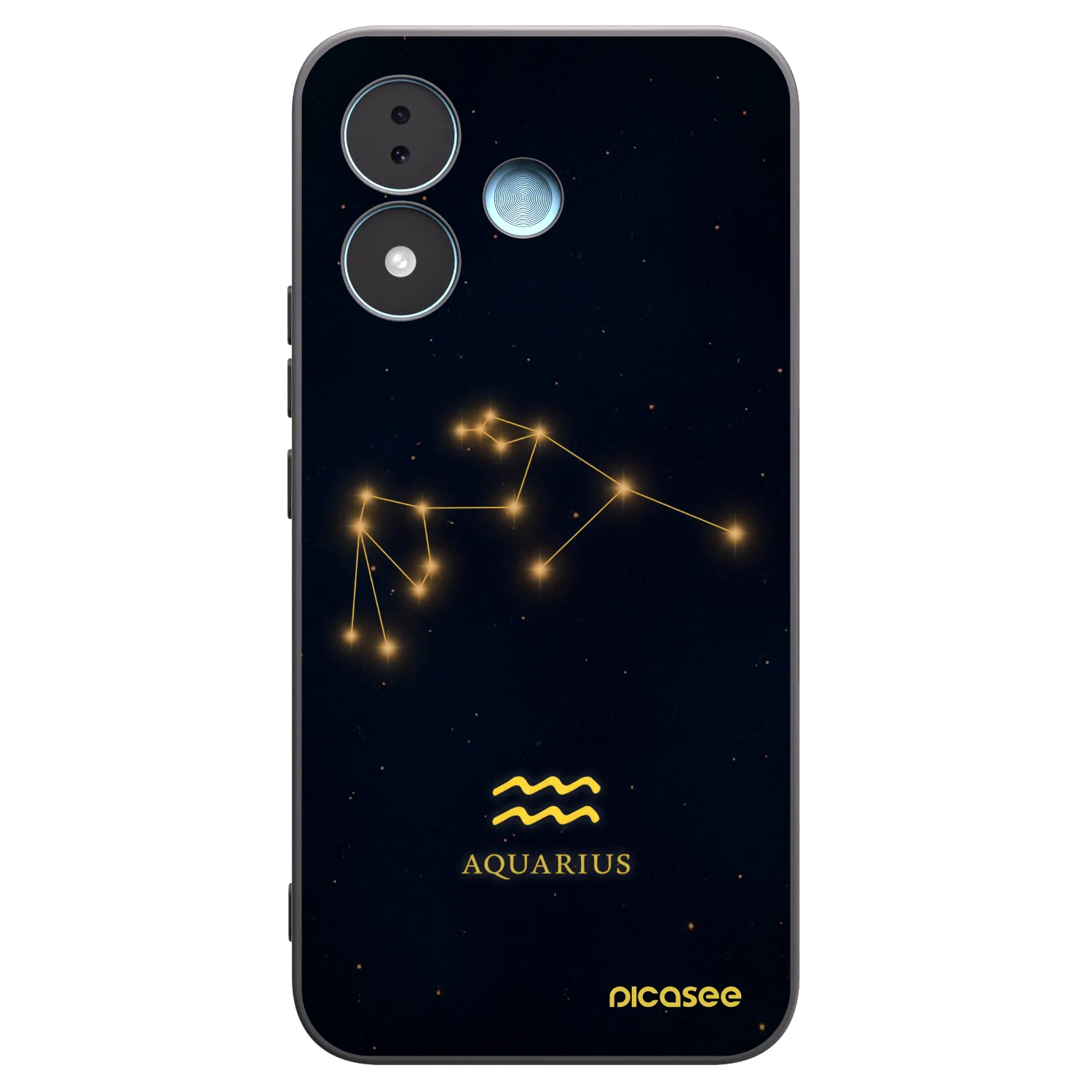 Picasee silikonový černý obal pro Xiaomi Redmi Note 17 5G - AQUARIUS