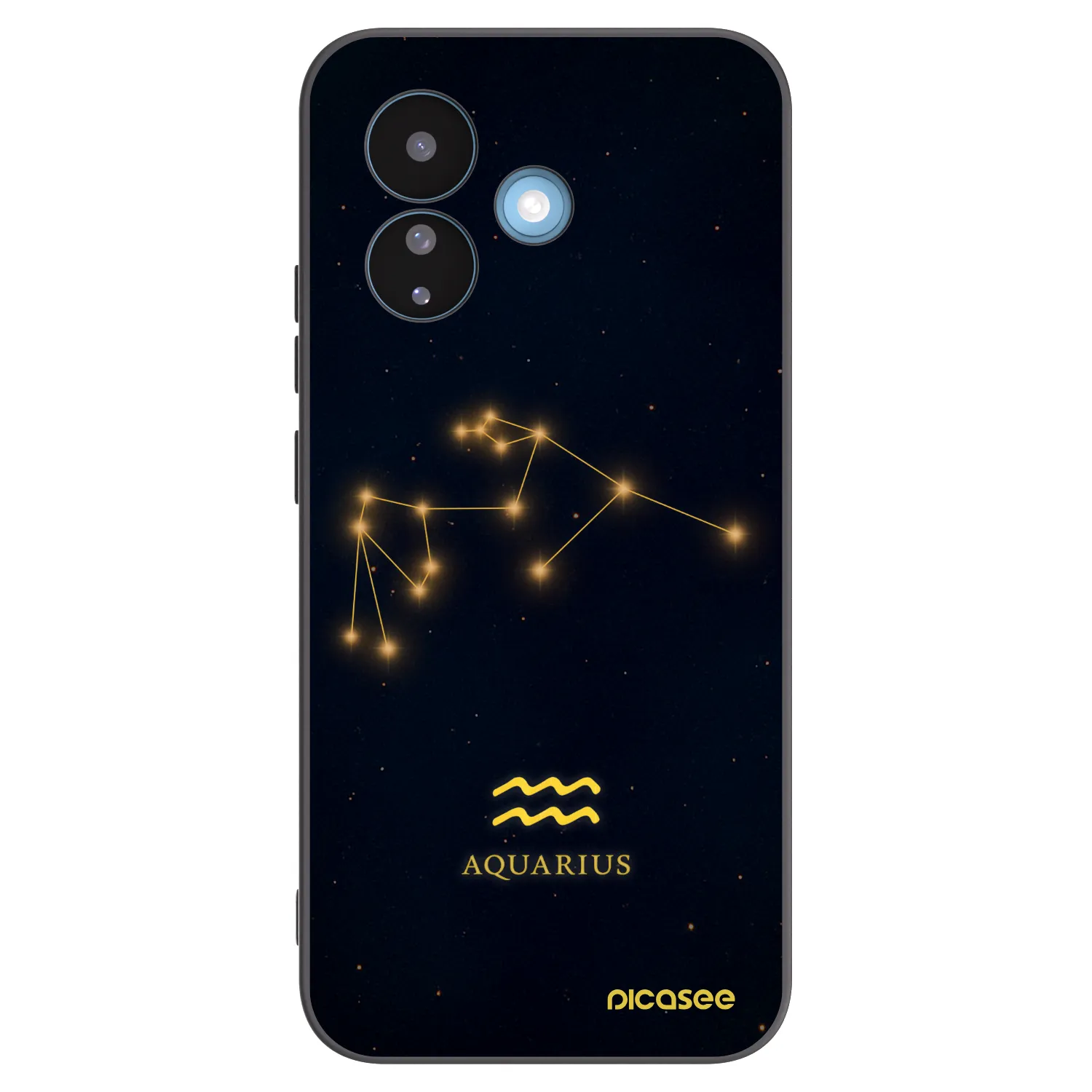 Picasee silikonový černý obal pro Xiaomi Redmi Note 17 Pro 5G - AQUARIUS
